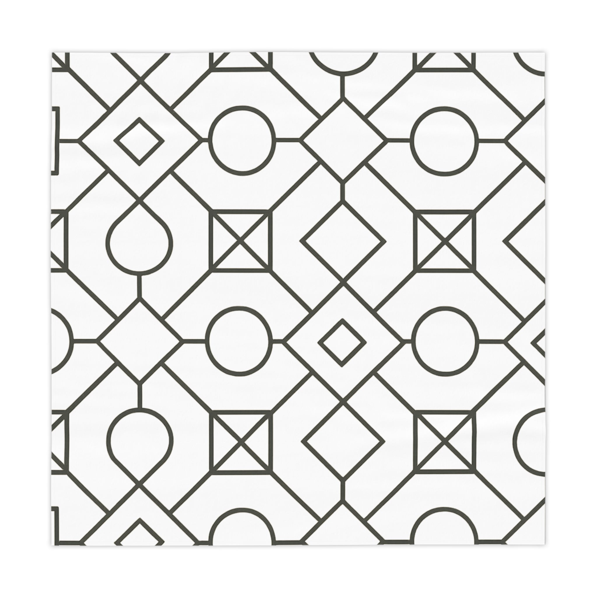 Modern Geometric Tablecloth for Stylish Dining