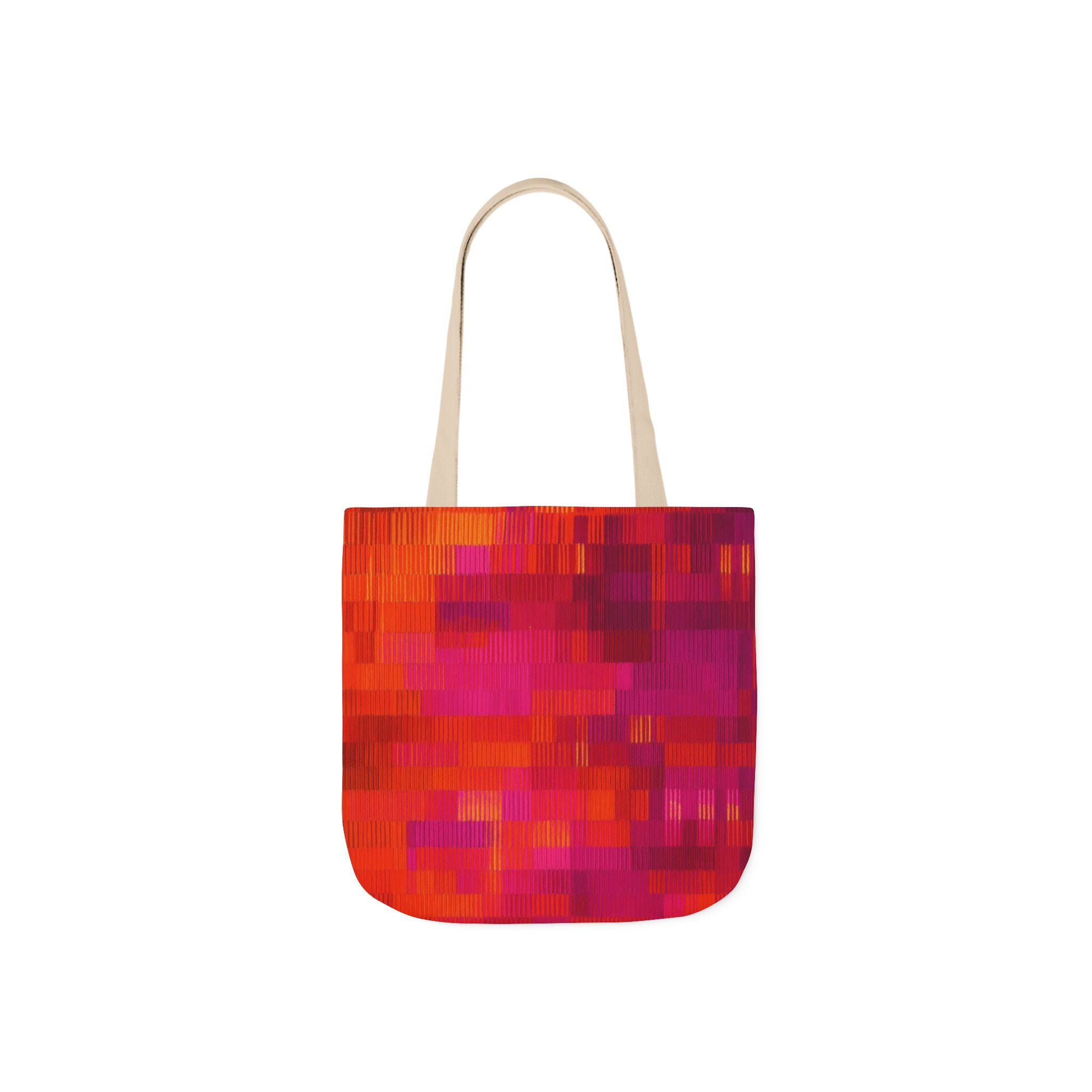 Vibrant Canvas Tote Bag with Multi-Color Straps – Chic, Eco-Friendly, Stylish Shopping Companion, Perfect for Beach, Travel, Gifts