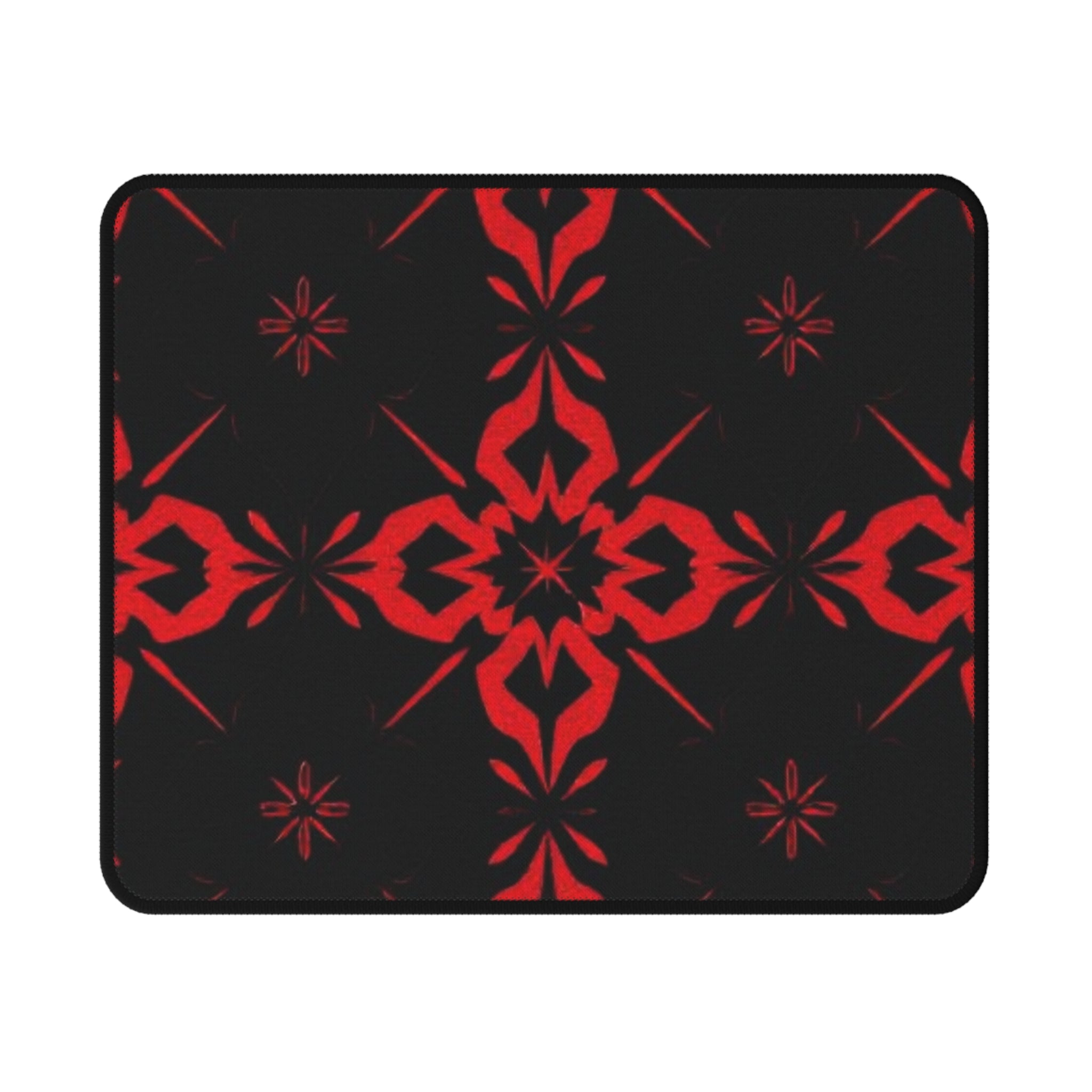 Gaming Mouse Pad with Non-Slip Design - Red & Black Pattern