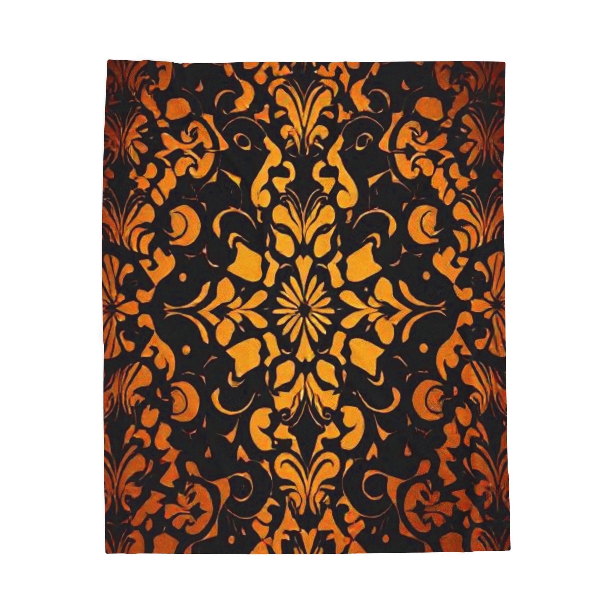 Cozy Velvet Plush Blanket | Warm Decorative Throw with Elegant Floral Design