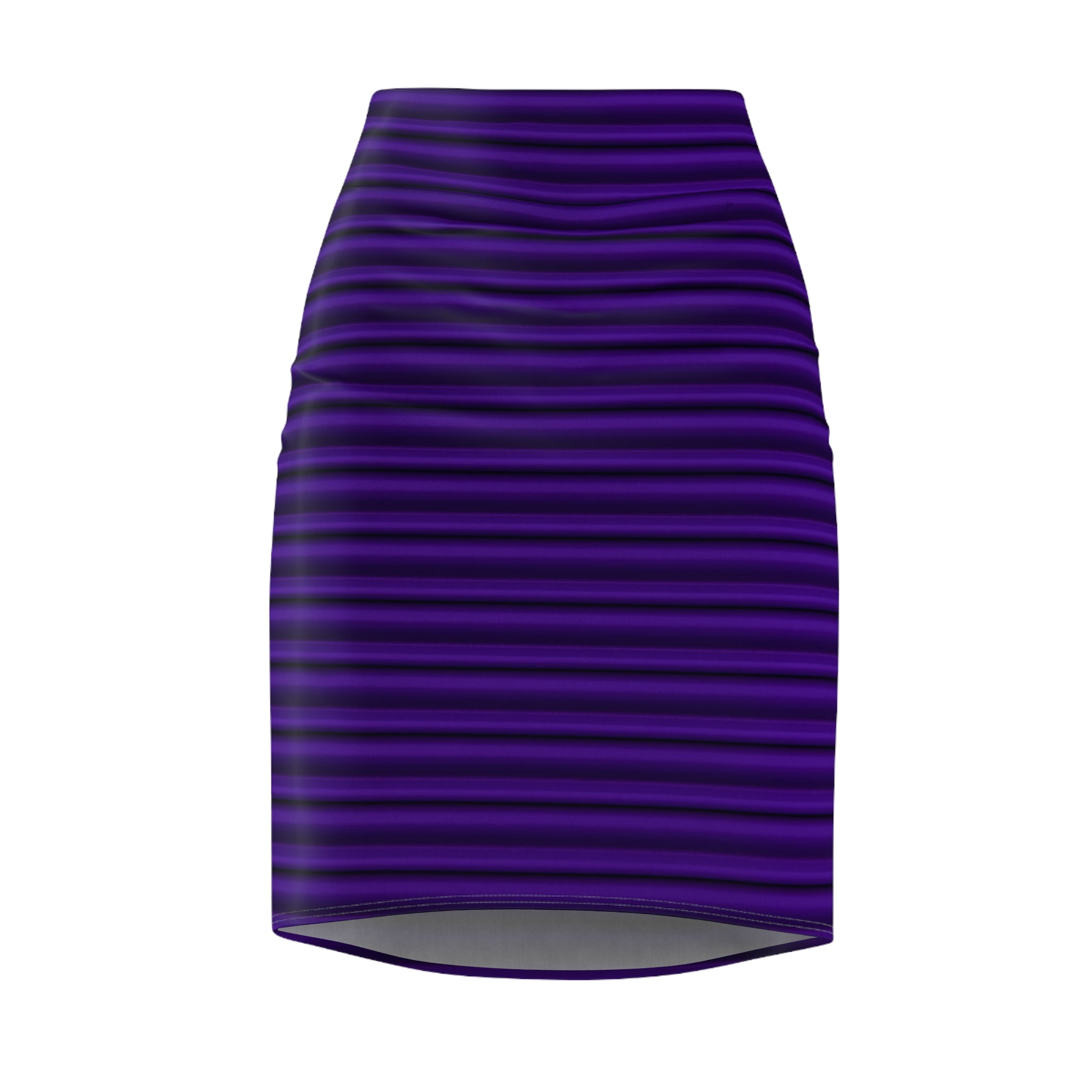 Elegant Purple Striped Pencil Skirt for Women