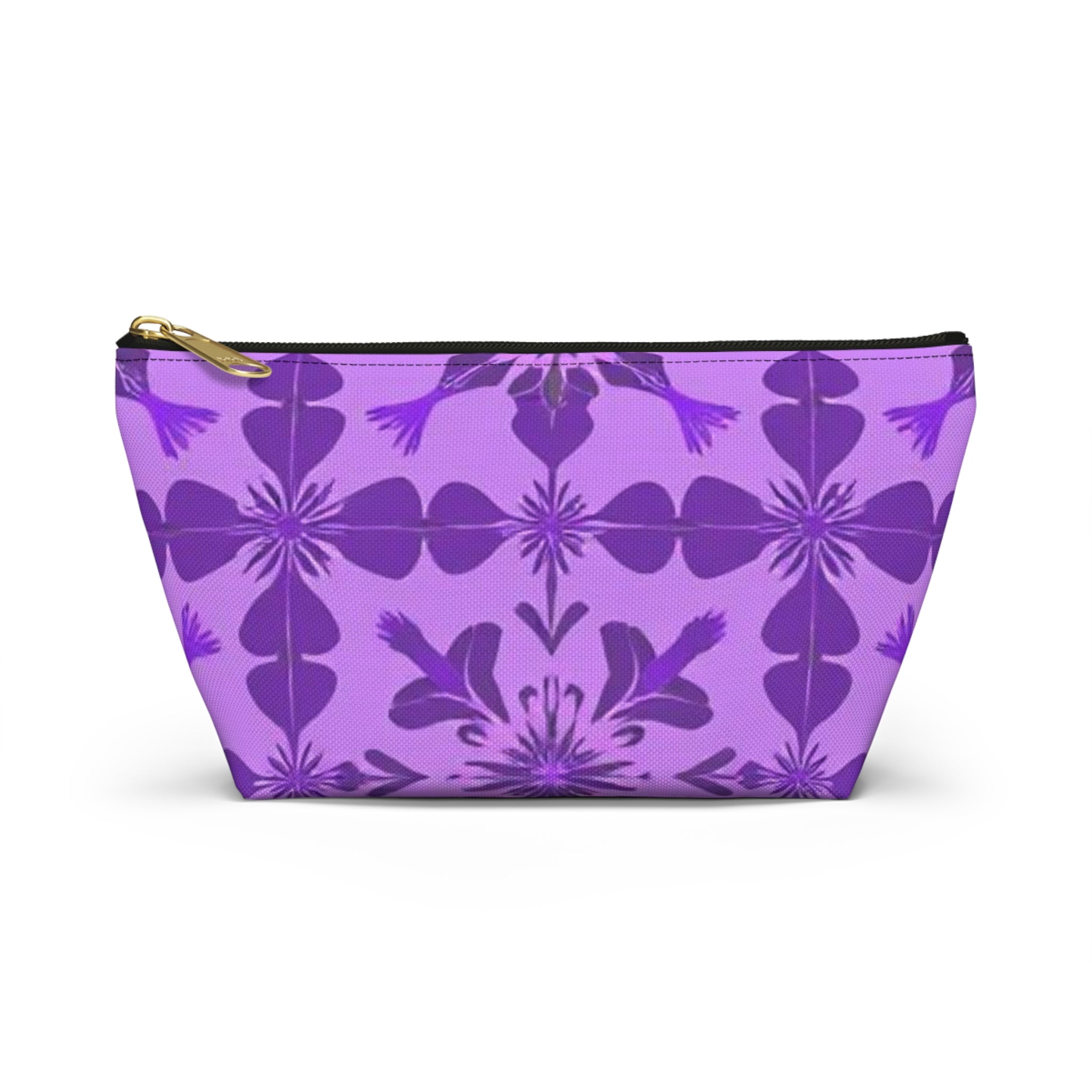 Floral Purple Accessory Pouch – Perfect for Travel and Everyday Organizing