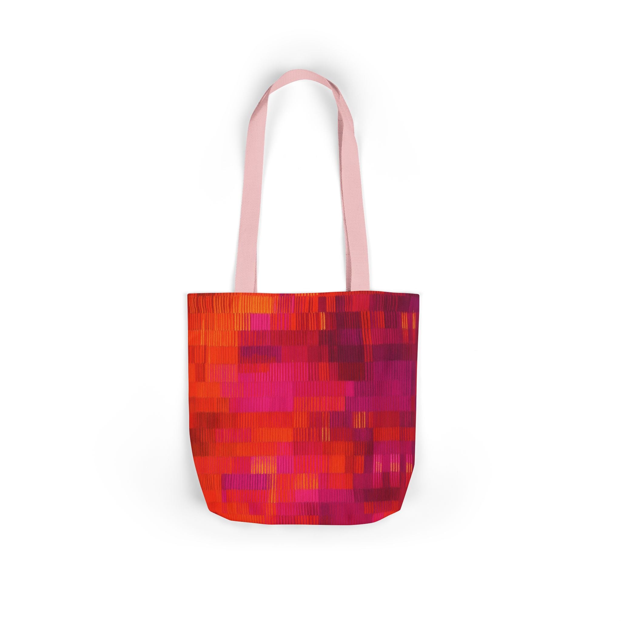 Vibrant Canvas Tote Bag with Multi-Color Straps – Chic, Eco-Friendly, Stylish Shopping Companion, Perfect for Beach, Travel, Gifts
