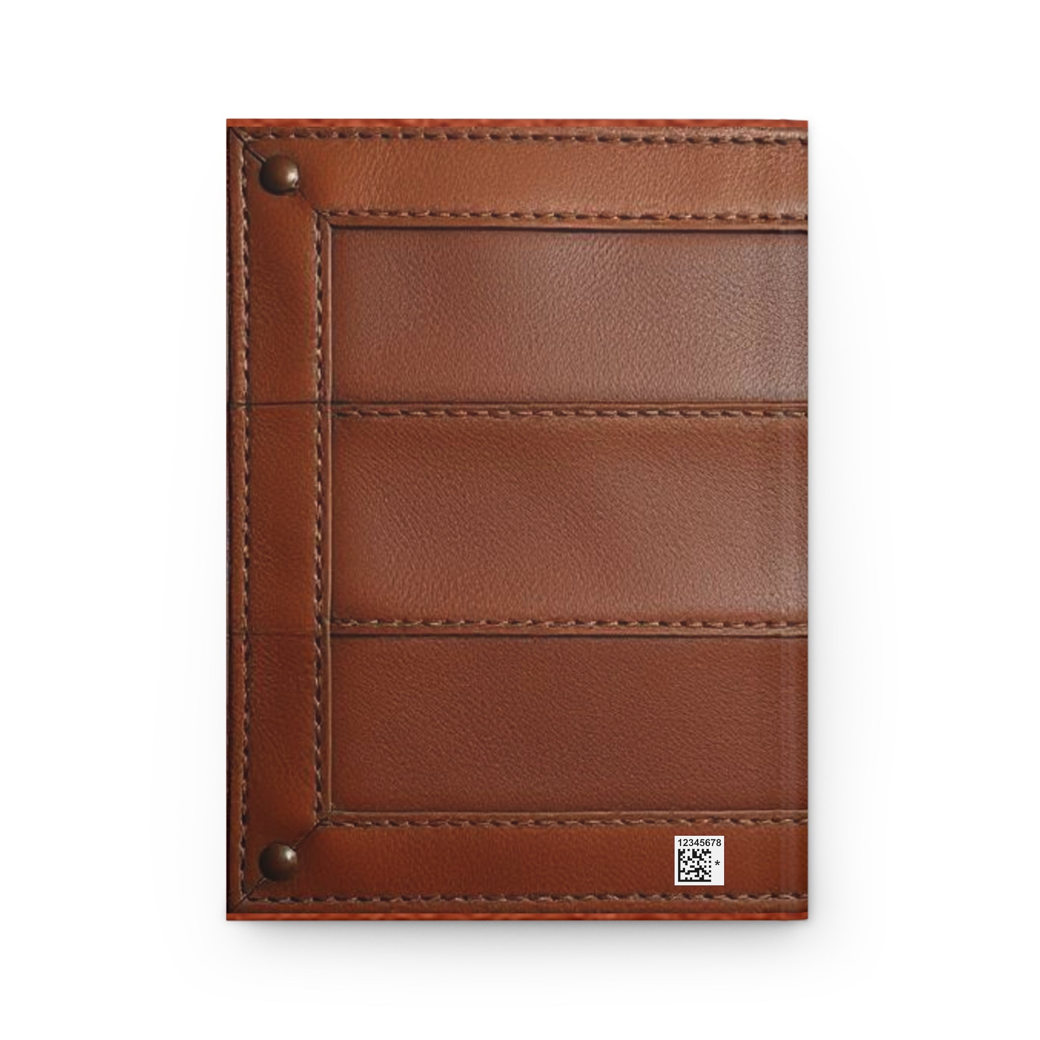 Elegant Matte Hardcover Journal - Classic Brown Leather Design
