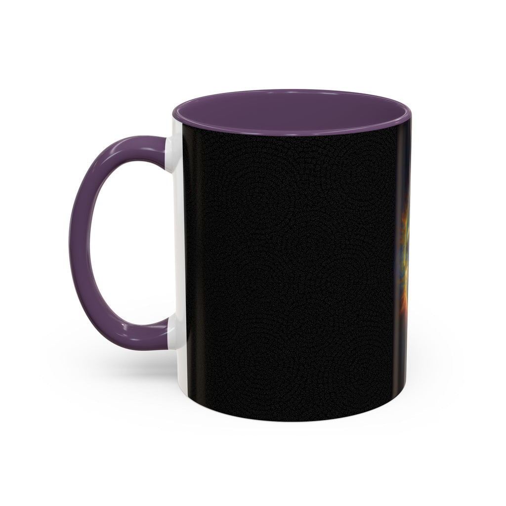 Artistic Sun Accent Coffee Mug - Cosmic Style for Space Lovers