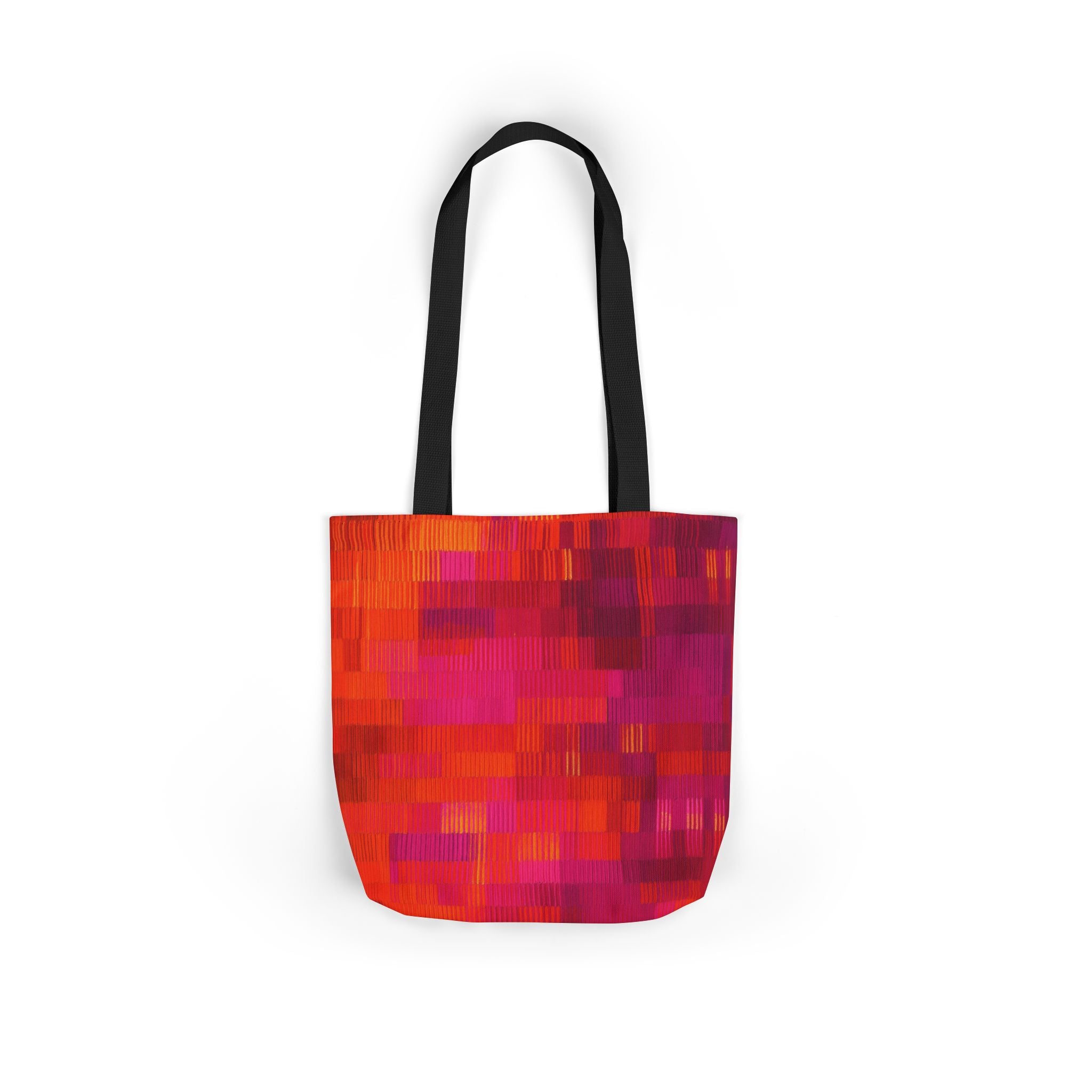 Vibrant Canvas Tote Bag with Multi-Color Straps – Chic, Eco-Friendly, Stylish Shopping Companion, Perfect for Beach, Travel, Gifts