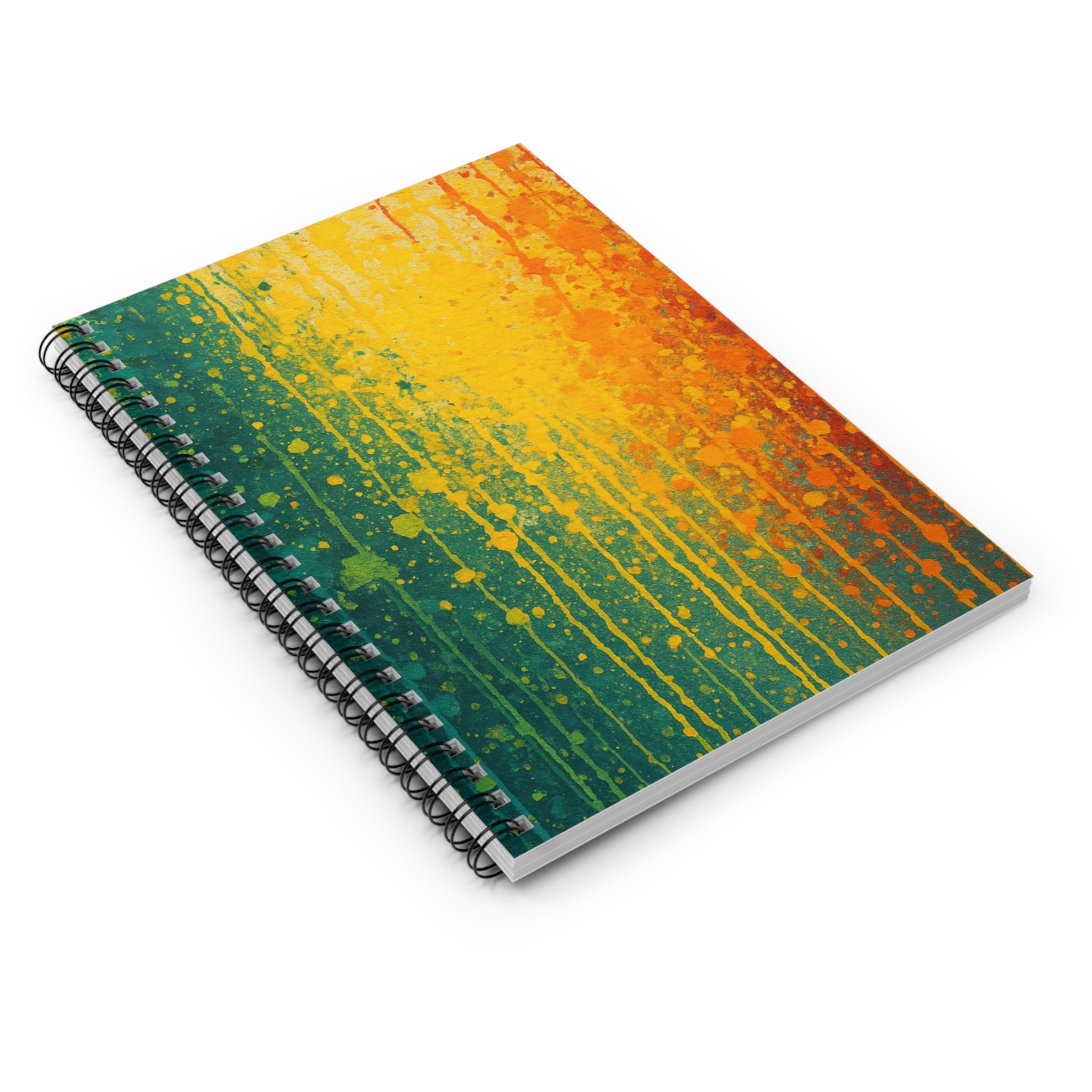 Colorful Abstract Spiral Notebook - Ruled Lines for Creative Minds