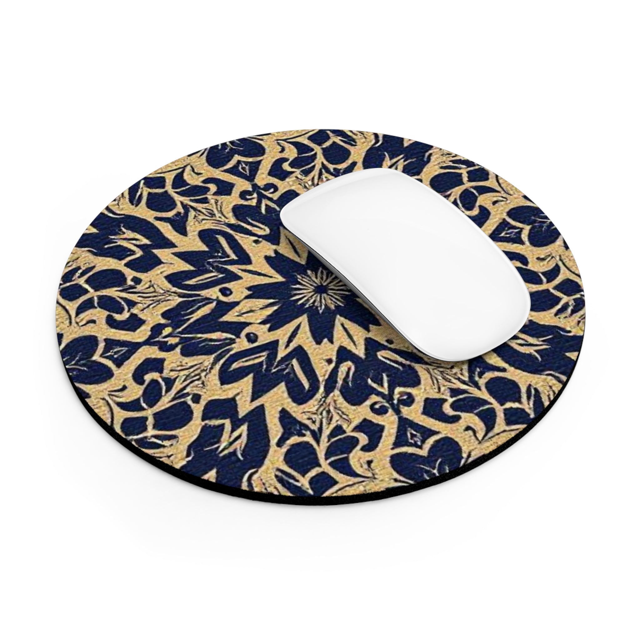 Elegant Floral Mouse Pad - Mandala Design for Home Office