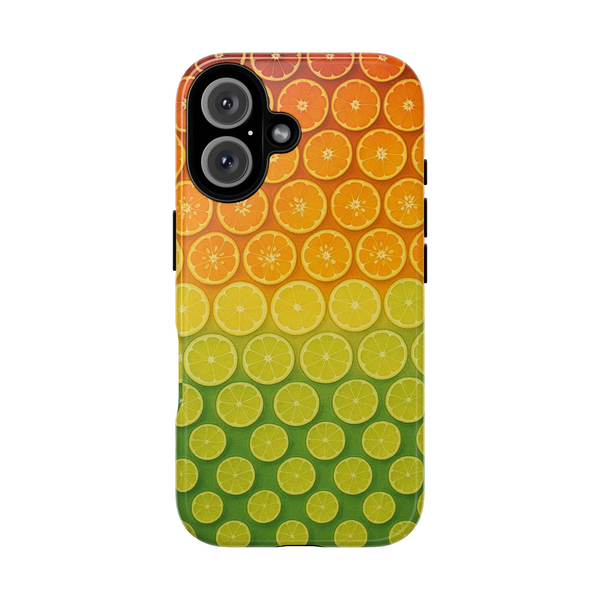 Citrus Pattern Tough Case for iPhone - Summer Vibe Protection