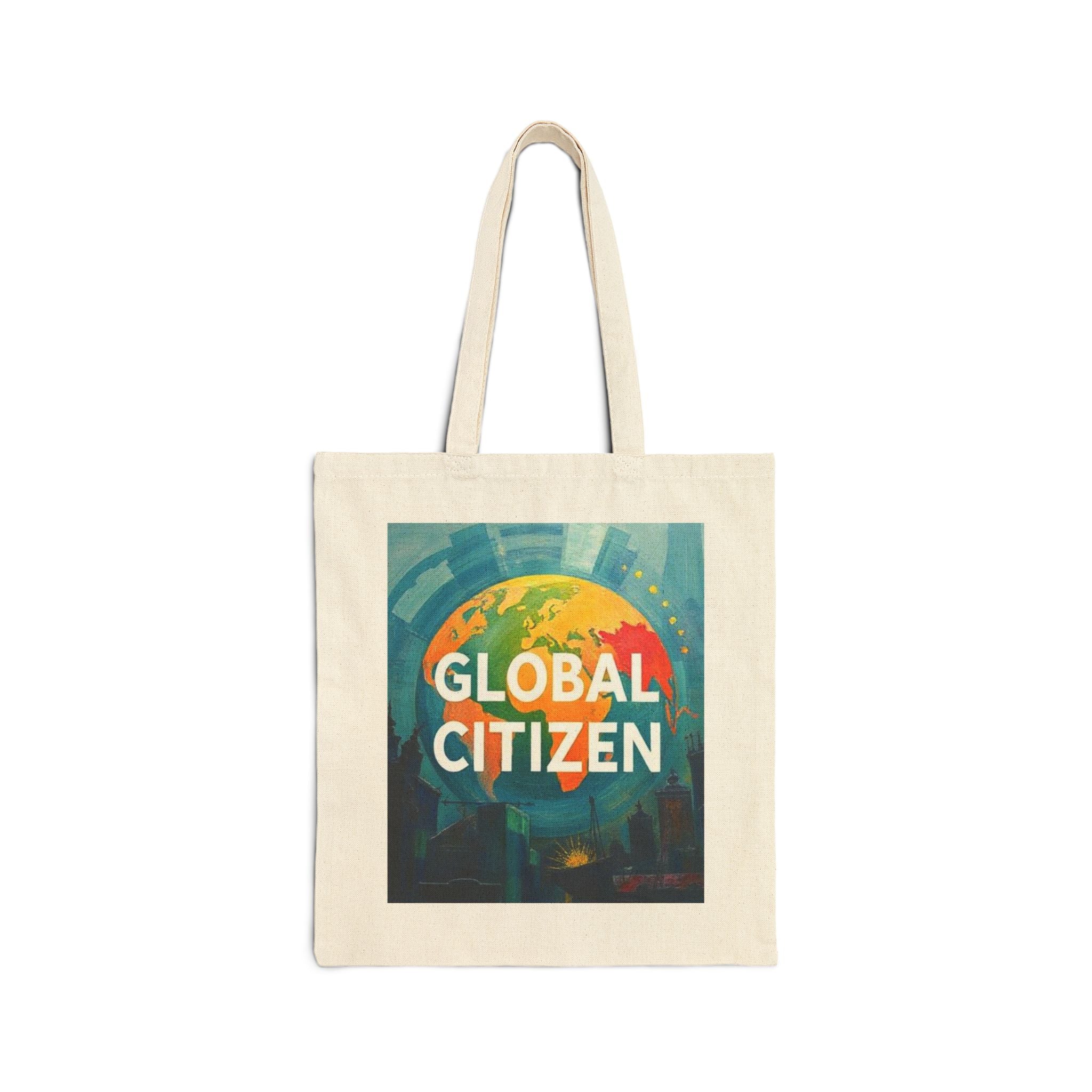 Eco-Friendly Cotton Canvas Tote Bag - Global Citizen Design