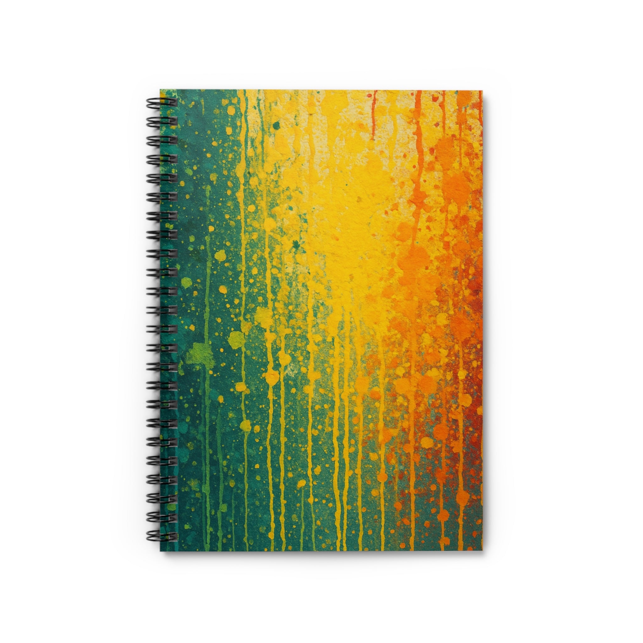 Colorful Abstract Spiral Notebook - Ruled Lines for Creative Minds