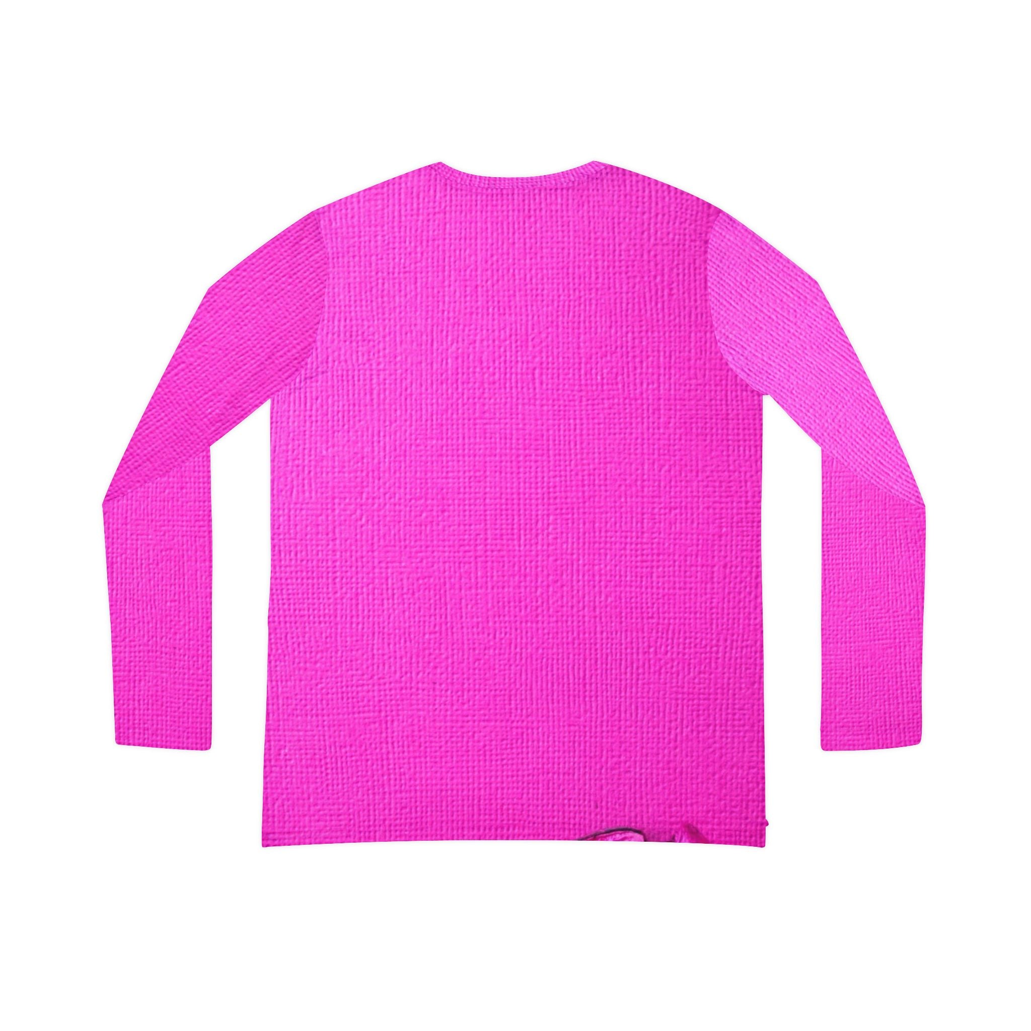 Feminine Pink Peacock Long Sleeve V-Neck Shirt
