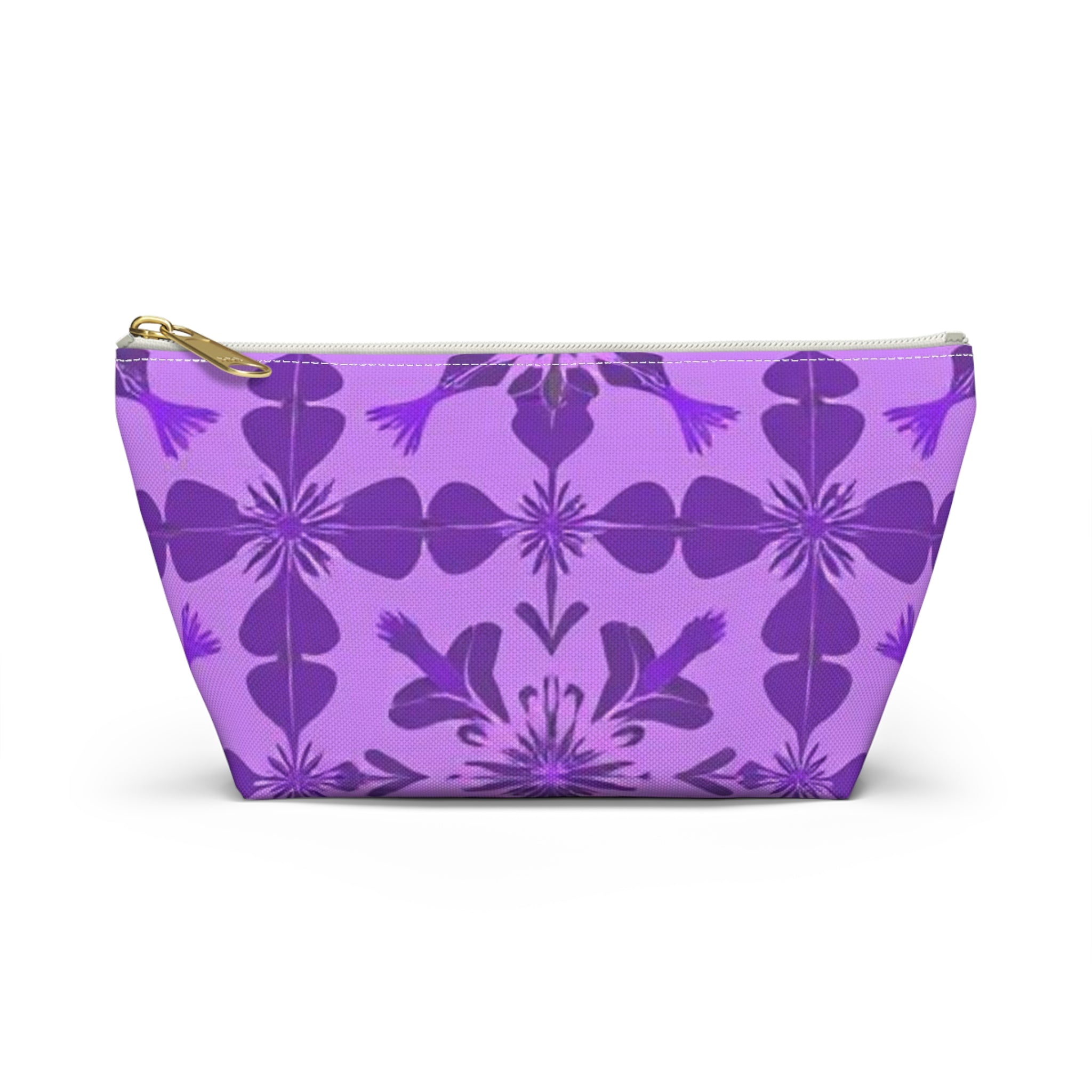 Floral Purple Accessory Pouch – Perfect for Travel and Everyday Organizing