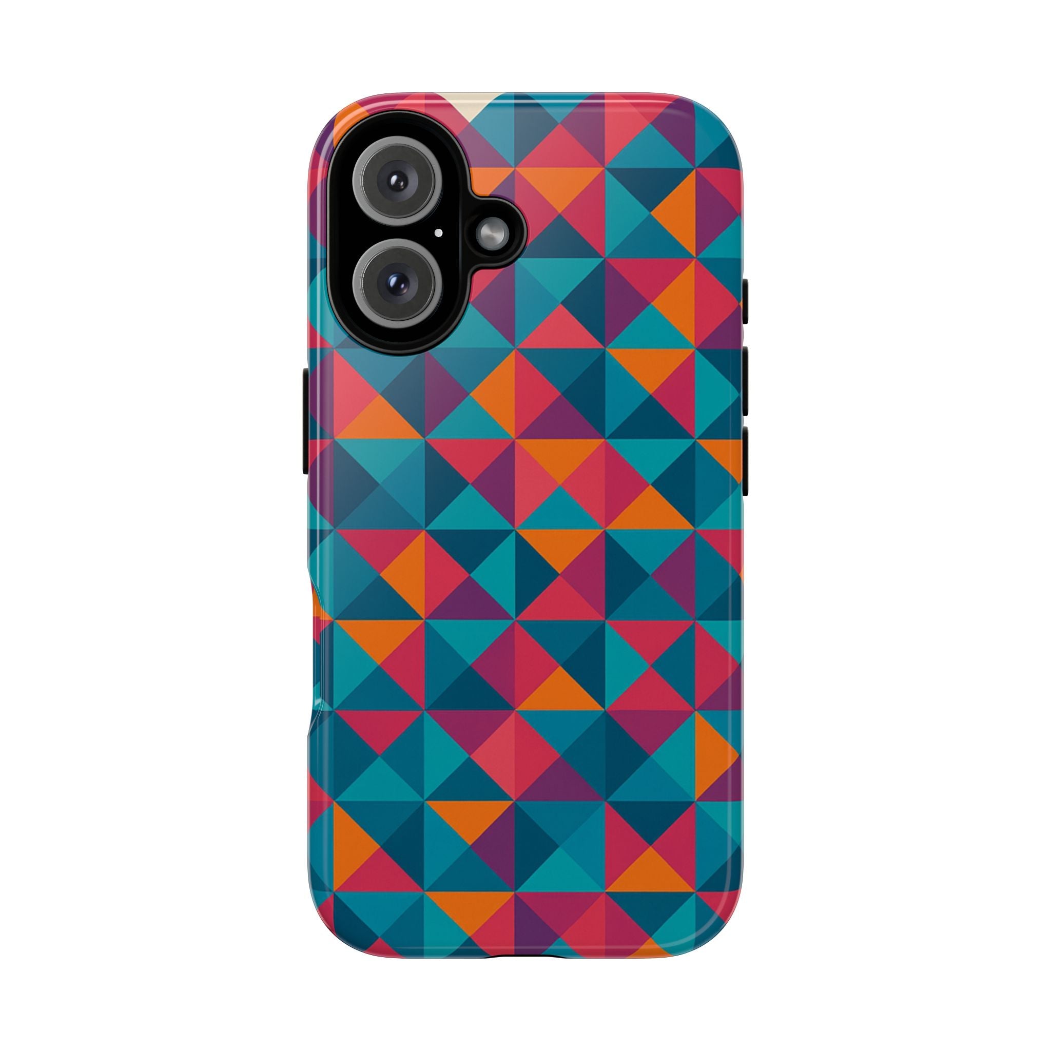 Geometric Patterned Phone Case - Colorful Tough Cases for Creative Individuals