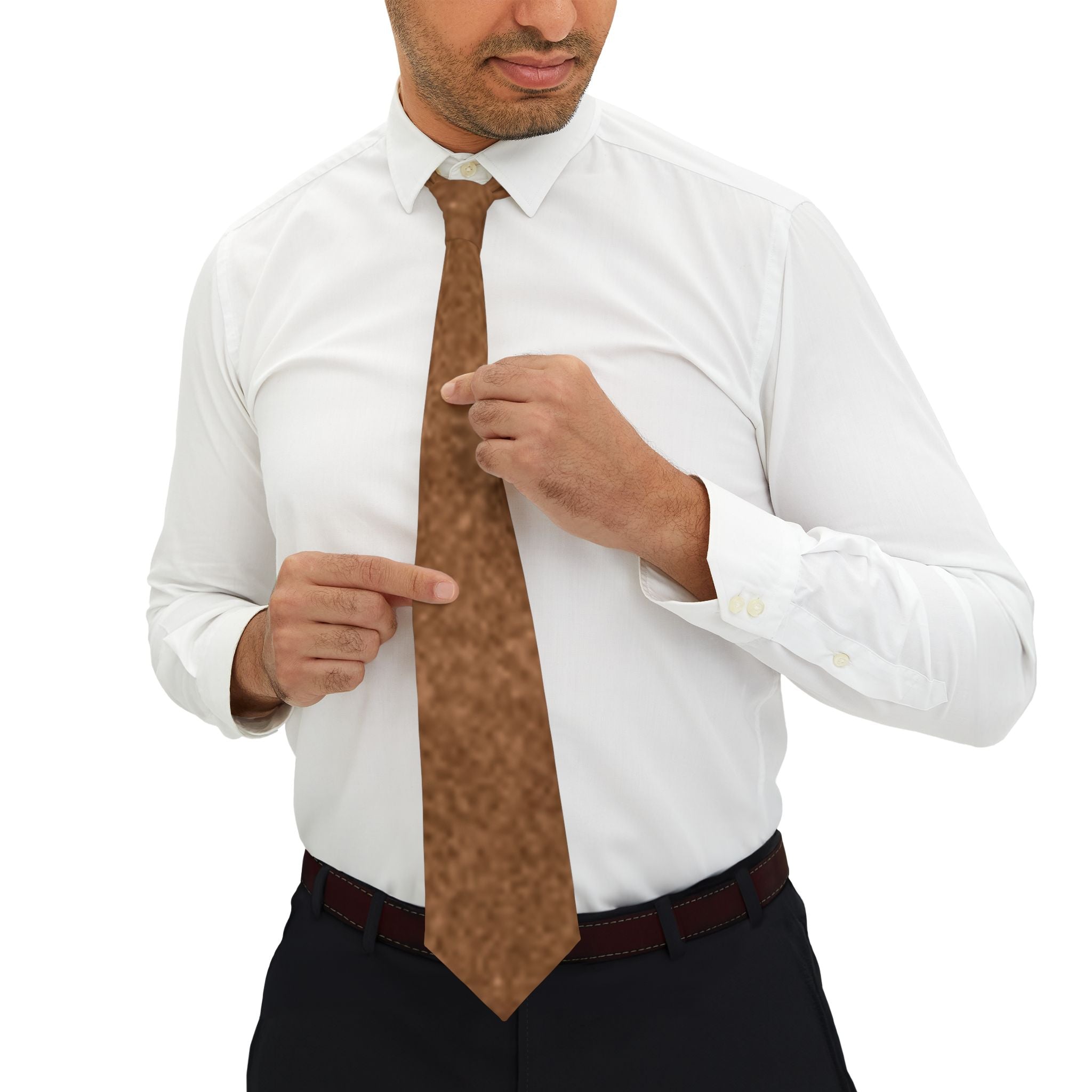 Elegant Brown Necktie - Perfect for Formal Events and Business Attire