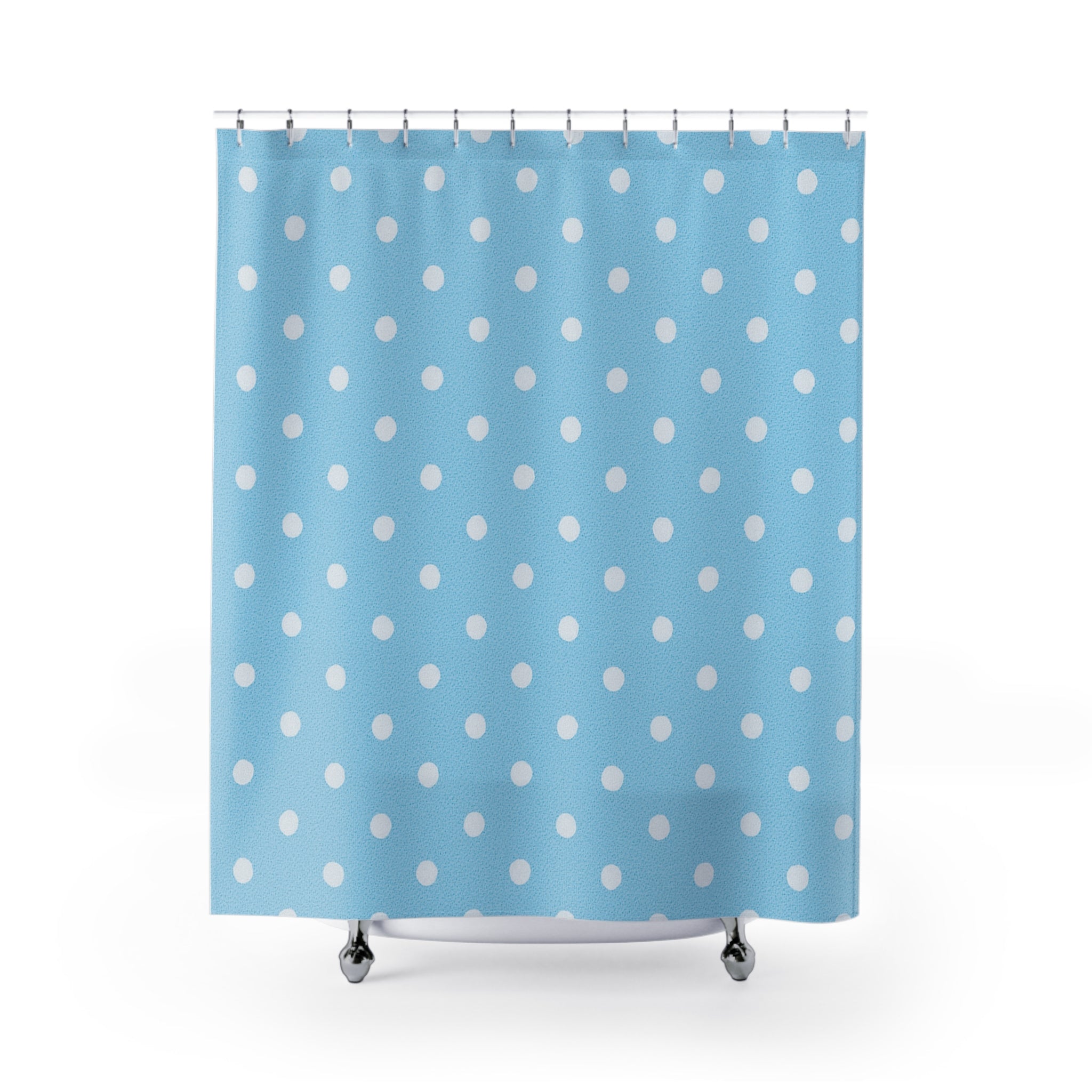 Charming Polka Dot Shower Curtain – Brighten Your Bathroom with Fun Design
