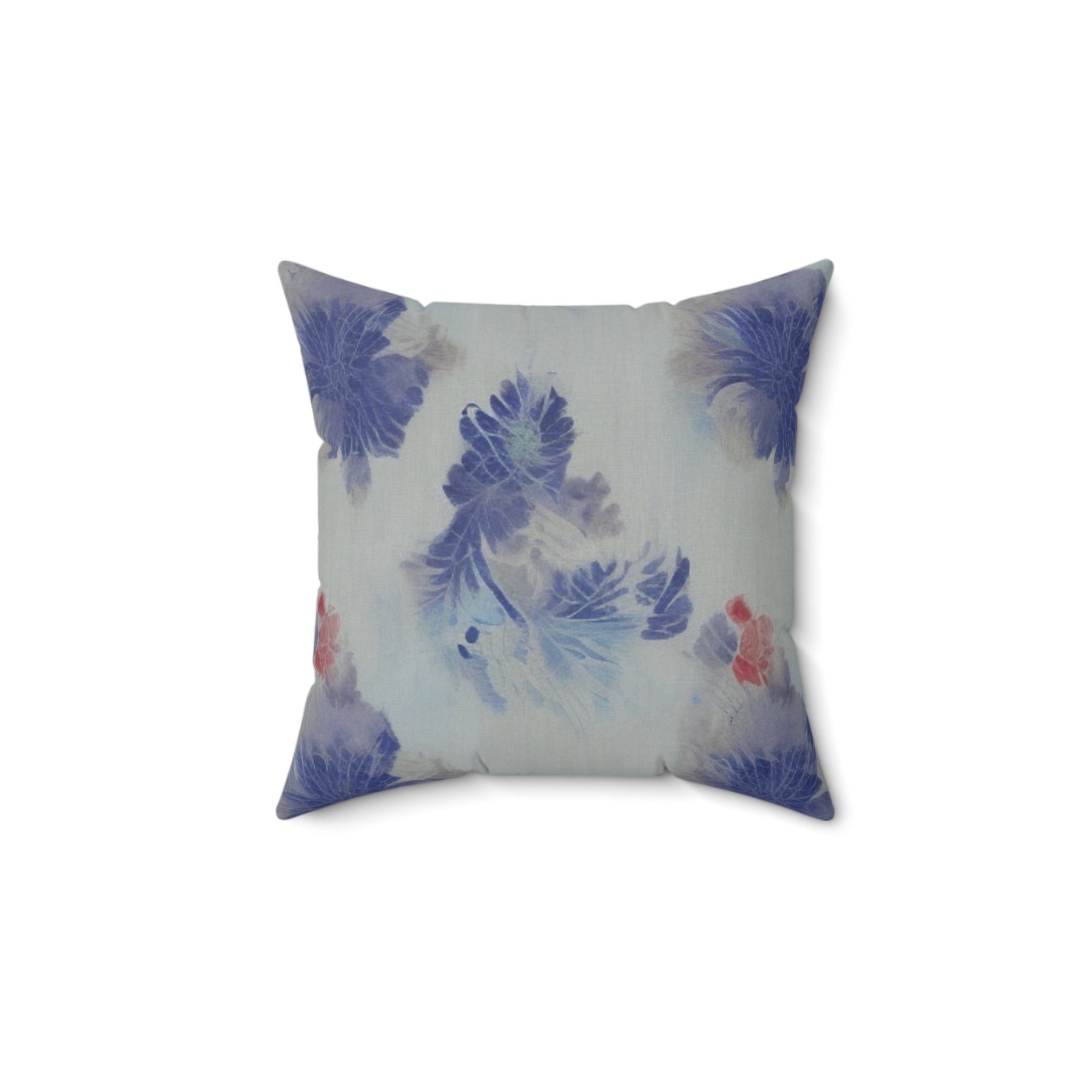 Elegant Floral Square Pillow - Cozy Home Decor