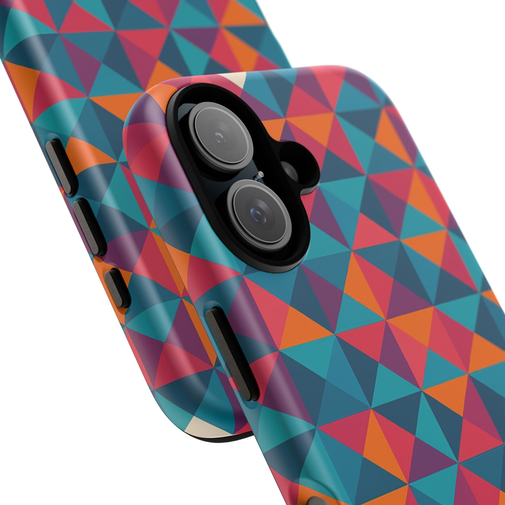 Geometric Patterned Phone Case - Colorful Tough Cases for Creative Individuals