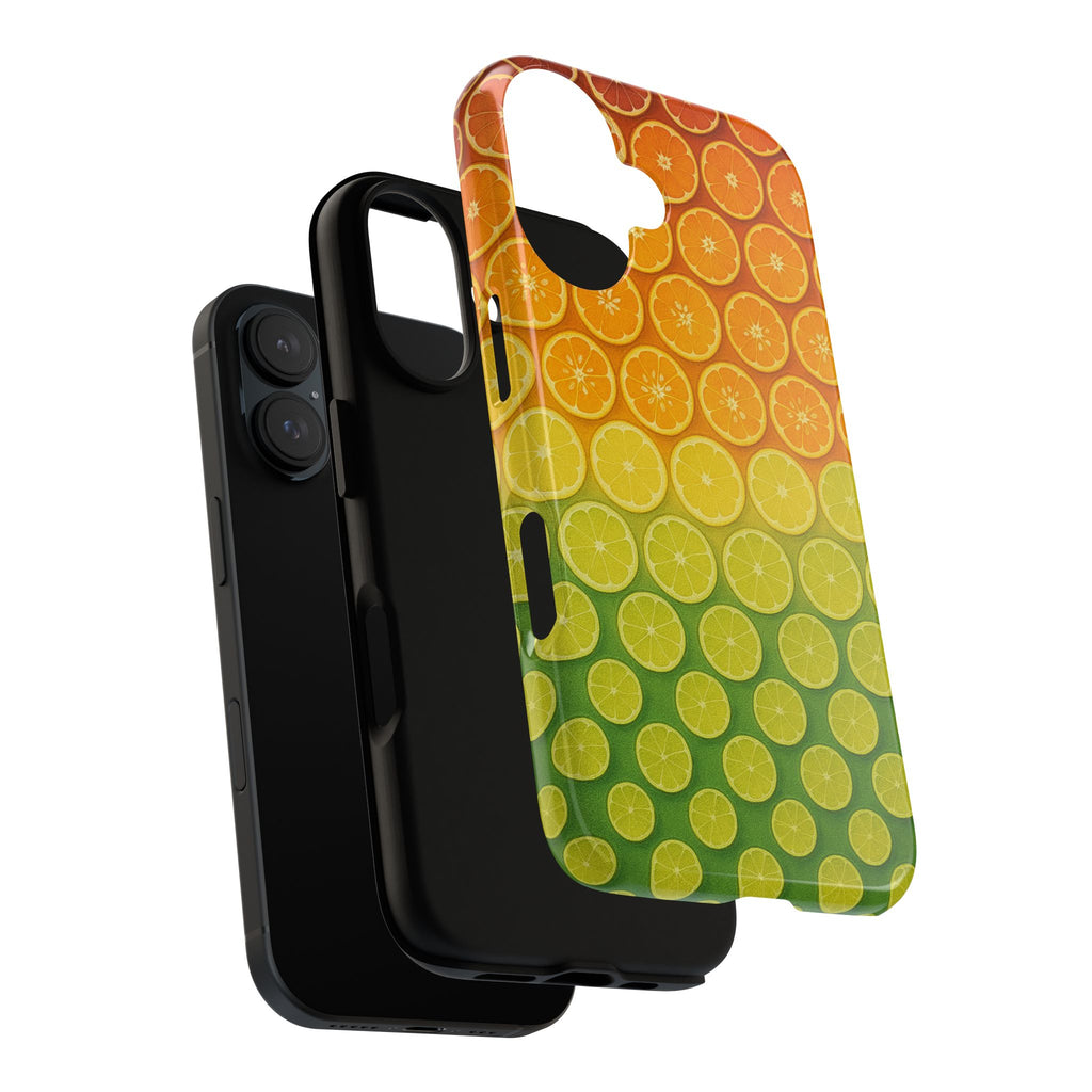 Citrus Pattern Tough Case for iPhone - Summer Vibe Protection