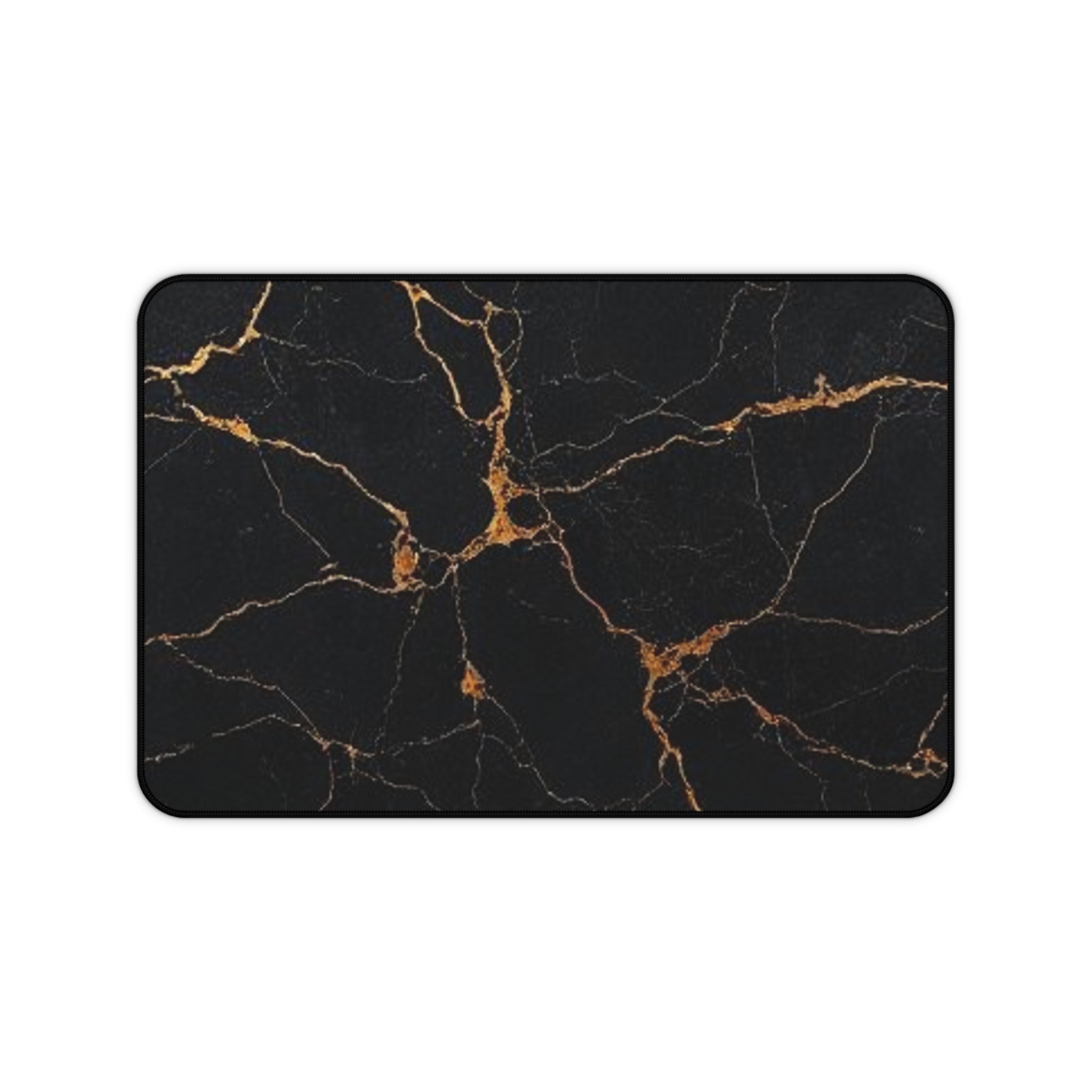 Elegant Black Marble Desk Mat for Home Office