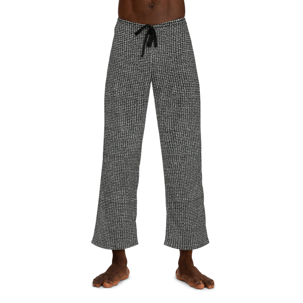 Cozy Men's Pajama Pants - Classic Houndstooth Design for Relaxed Evenings