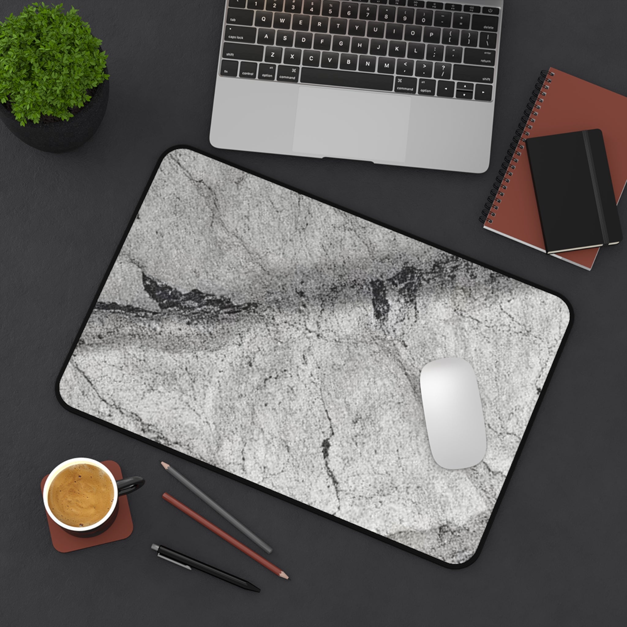 Elegant Granite Desk Mat | Stylish Office Accessory