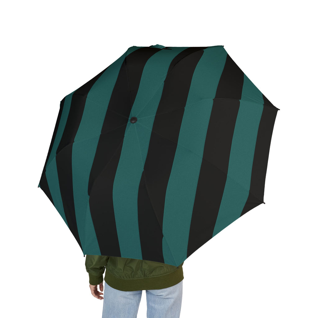 Chic Foldable Umbrella with Striped Design | Waterproof & Portable