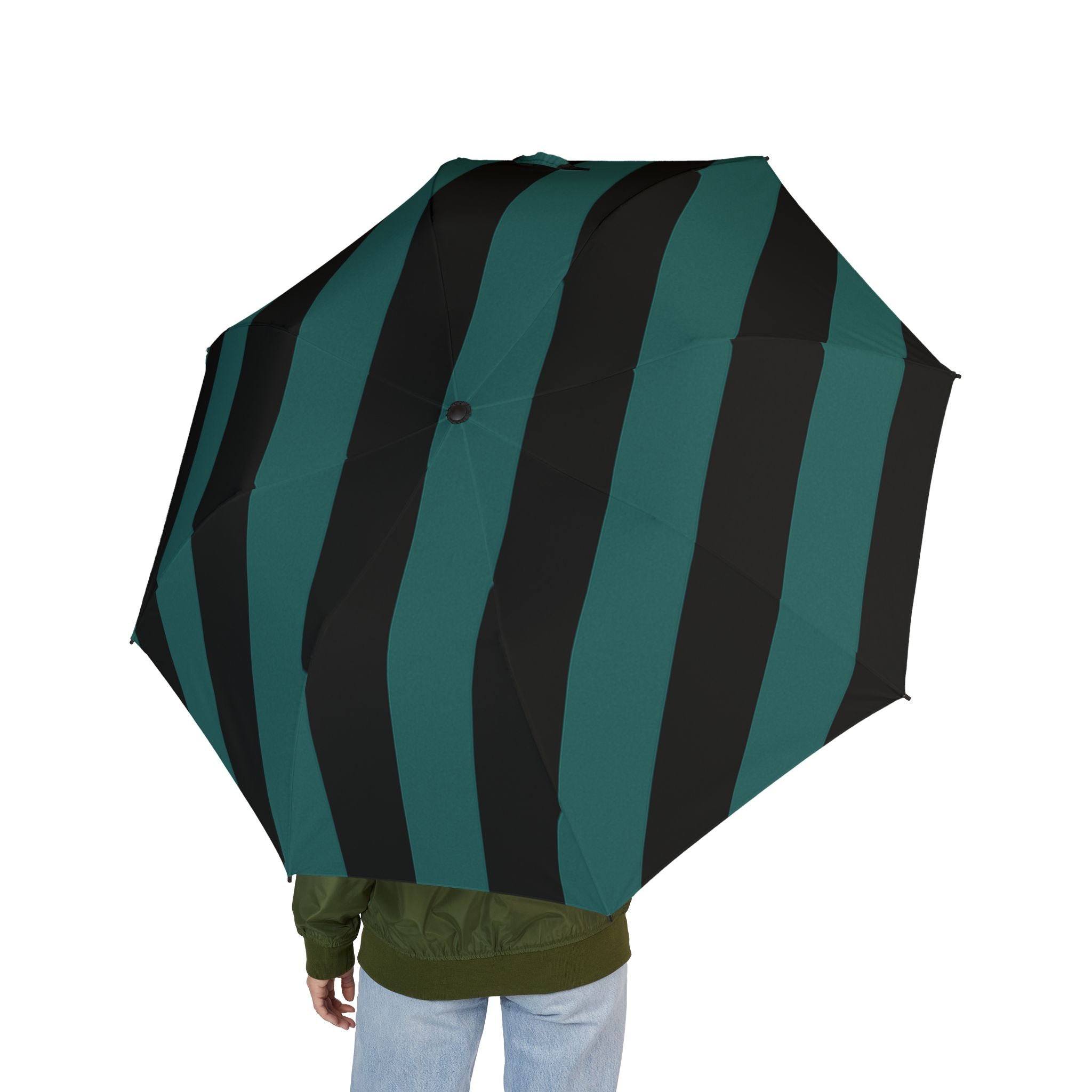 Chic Foldable Umbrella with Striped Design | Waterproof & Portable