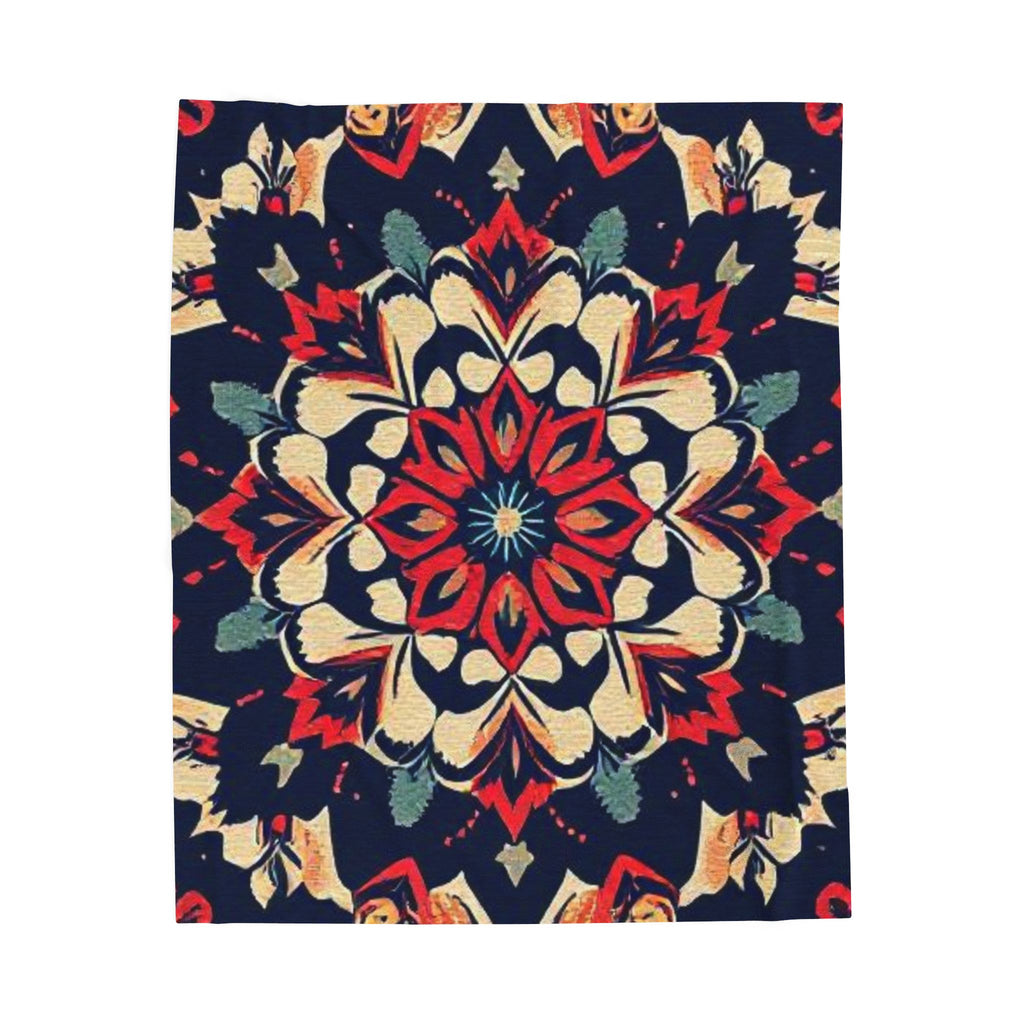 Bohemian Mandala Velveteen Plush Blanket - Cozy Home Decor