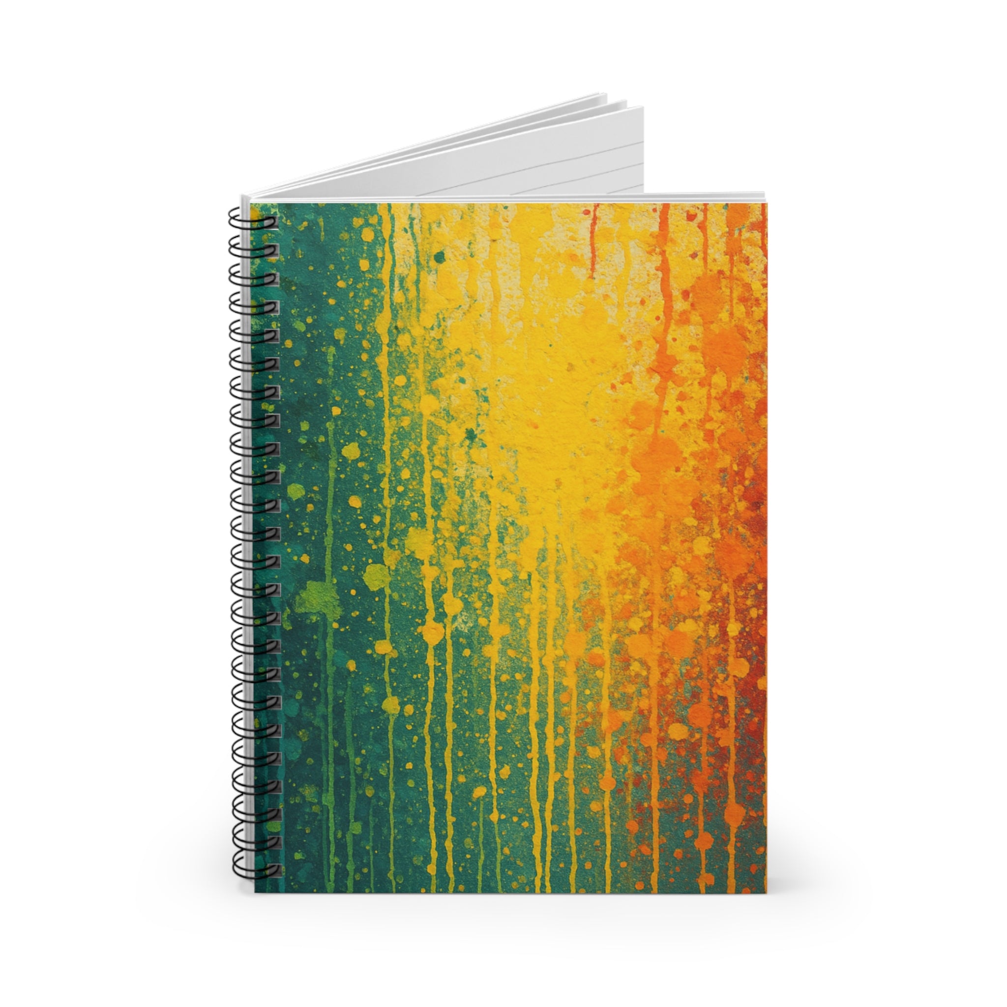 Colorful Abstract Spiral Notebook - Ruled Lines for Creative Minds