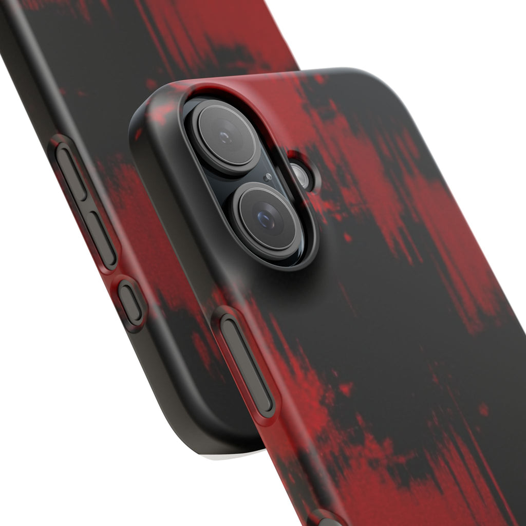 Bold Red Abstract Snap Case for Phones - Stylish & Protective Cover