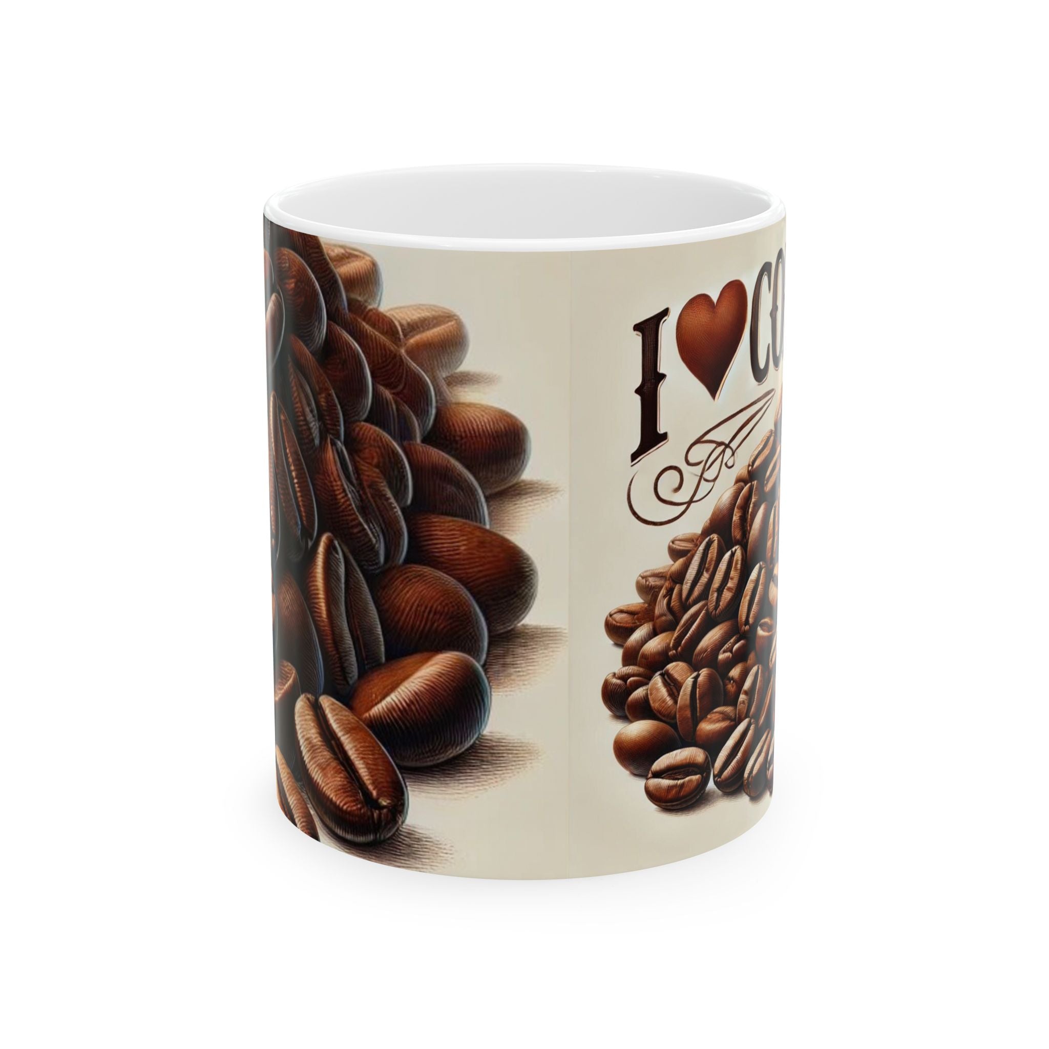 I Love Coffee Ceramic Mug - Perfect Gift for Coffee Lovers - 11oz & 15oz
