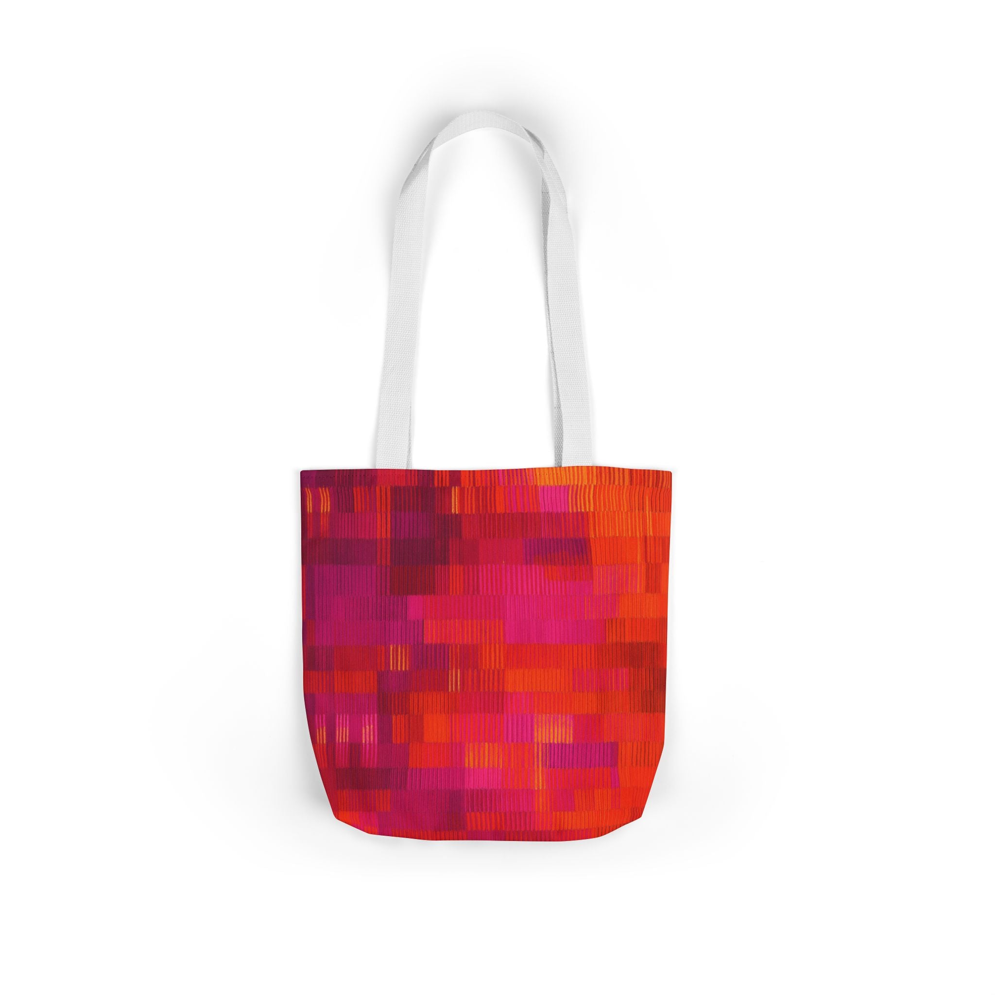Vibrant Canvas Tote Bag with Multi-Color Straps – Chic, Eco-Friendly, Stylish Shopping Companion, Perfect for Beach, Travel, Gifts