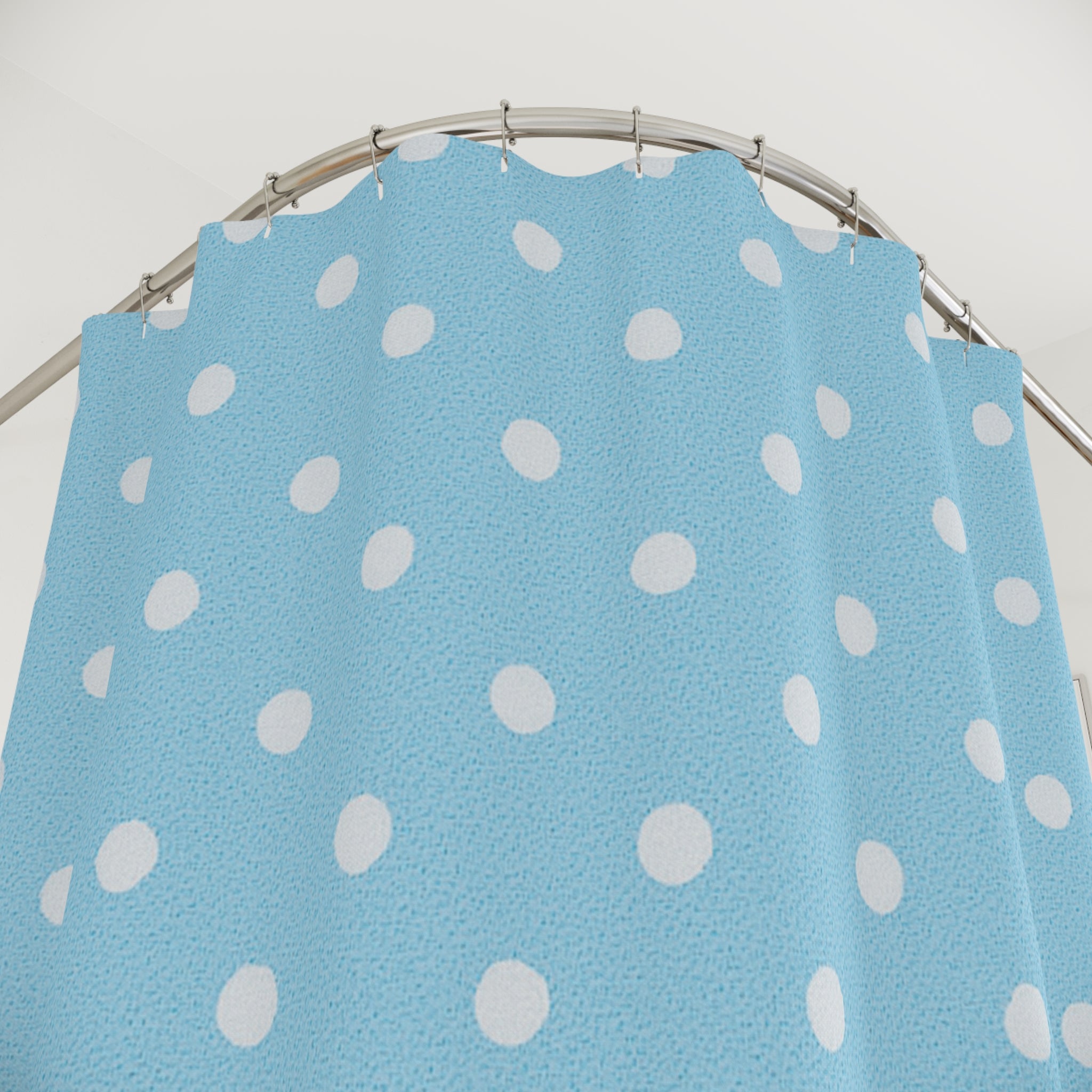 Charming Polka Dot Shower Curtain – Brighten Your Bathroom with Fun Design