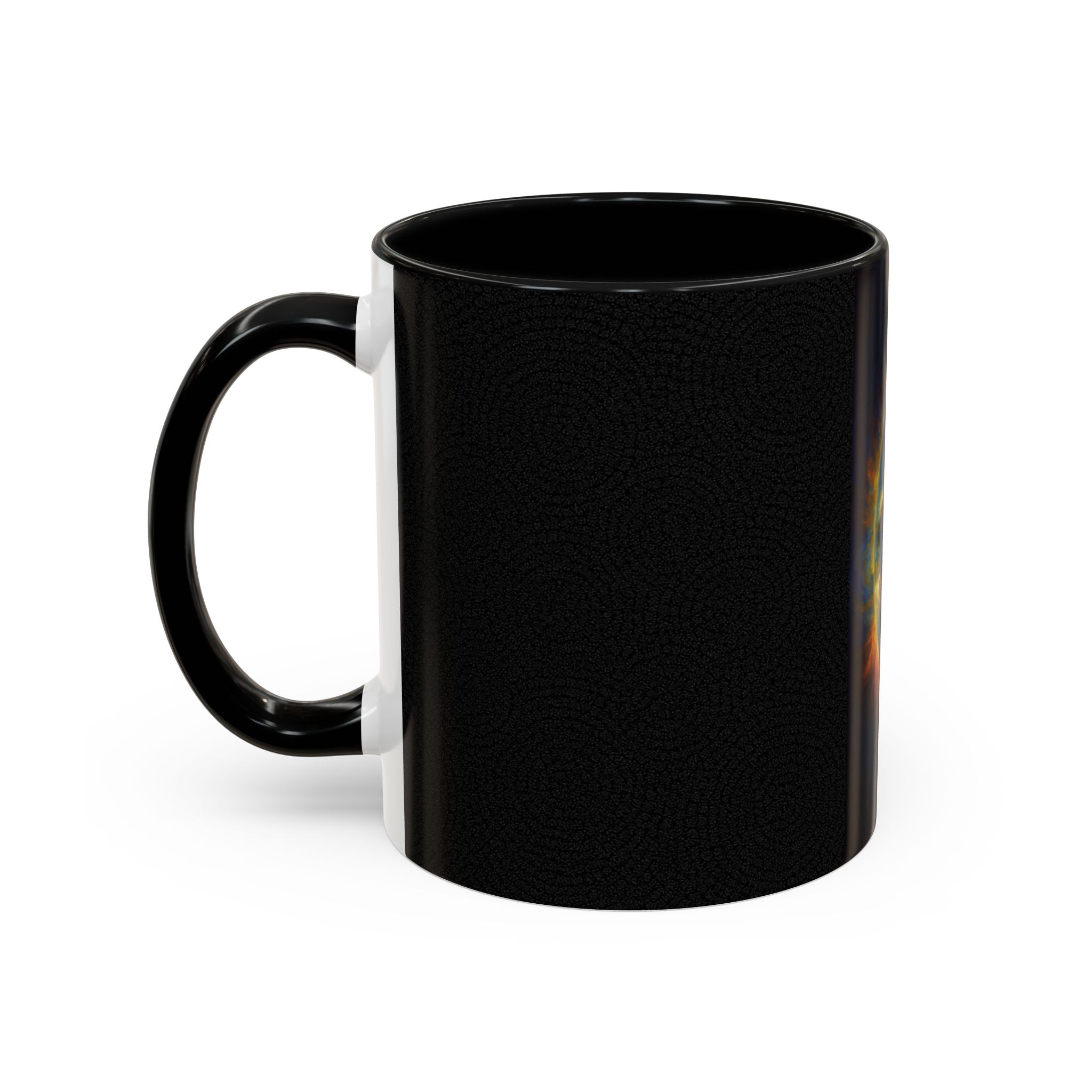 Artistic Sun Accent Coffee Mug - Cosmic Style for Space Lovers