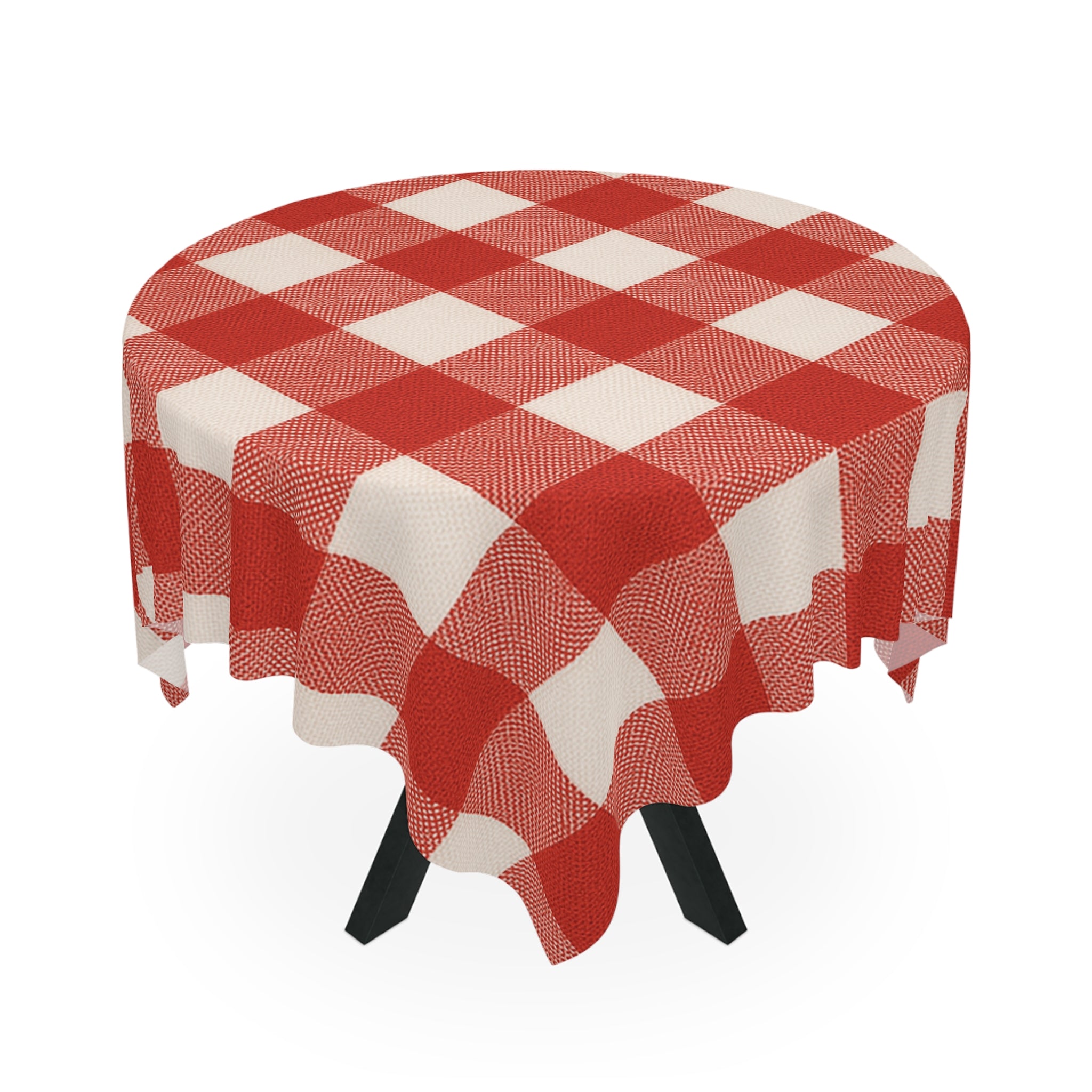 Checkered Tablecloth - Red and White Classic Picnic Style