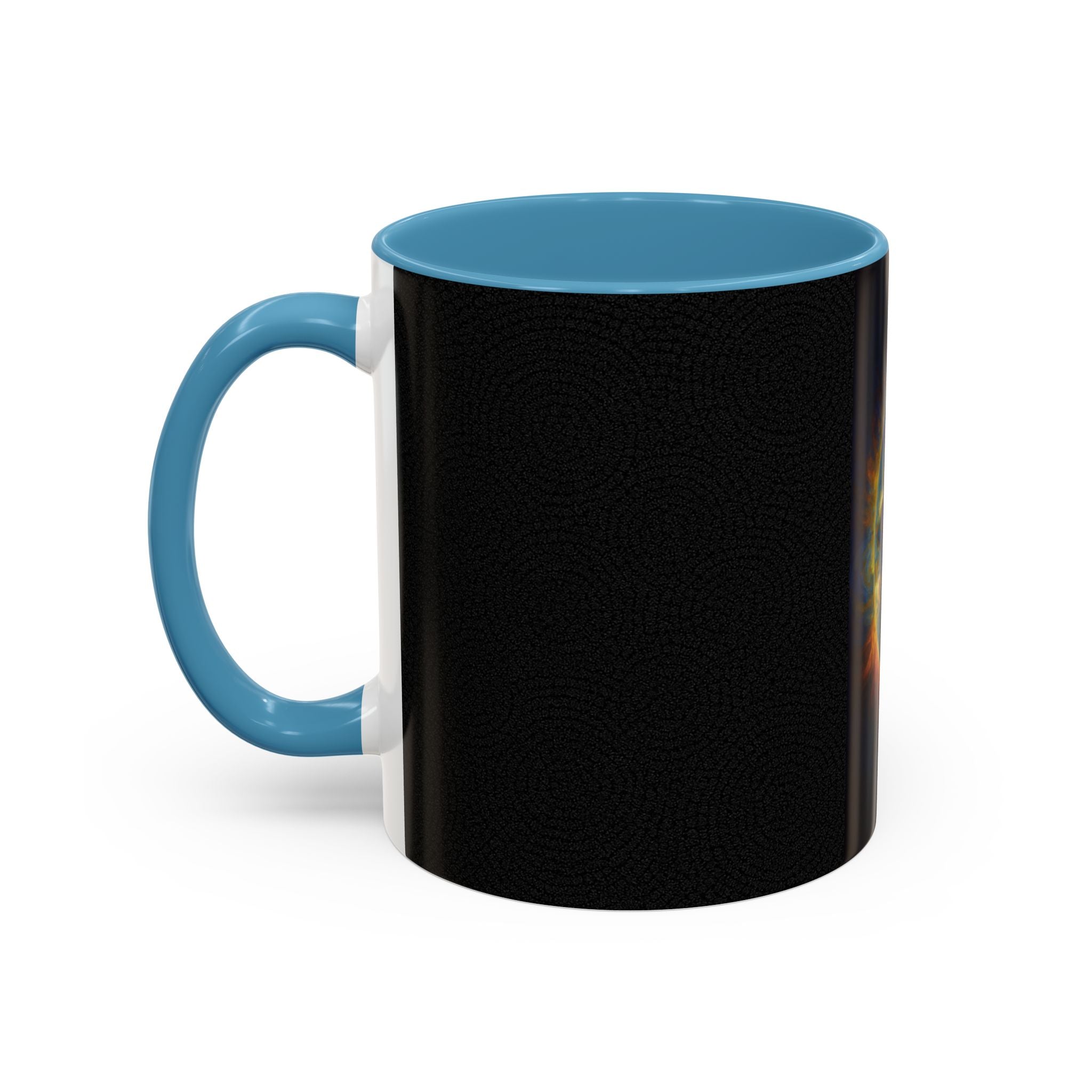 Artistic Sun Accent Coffee Mug - Cosmic Style for Space Lovers