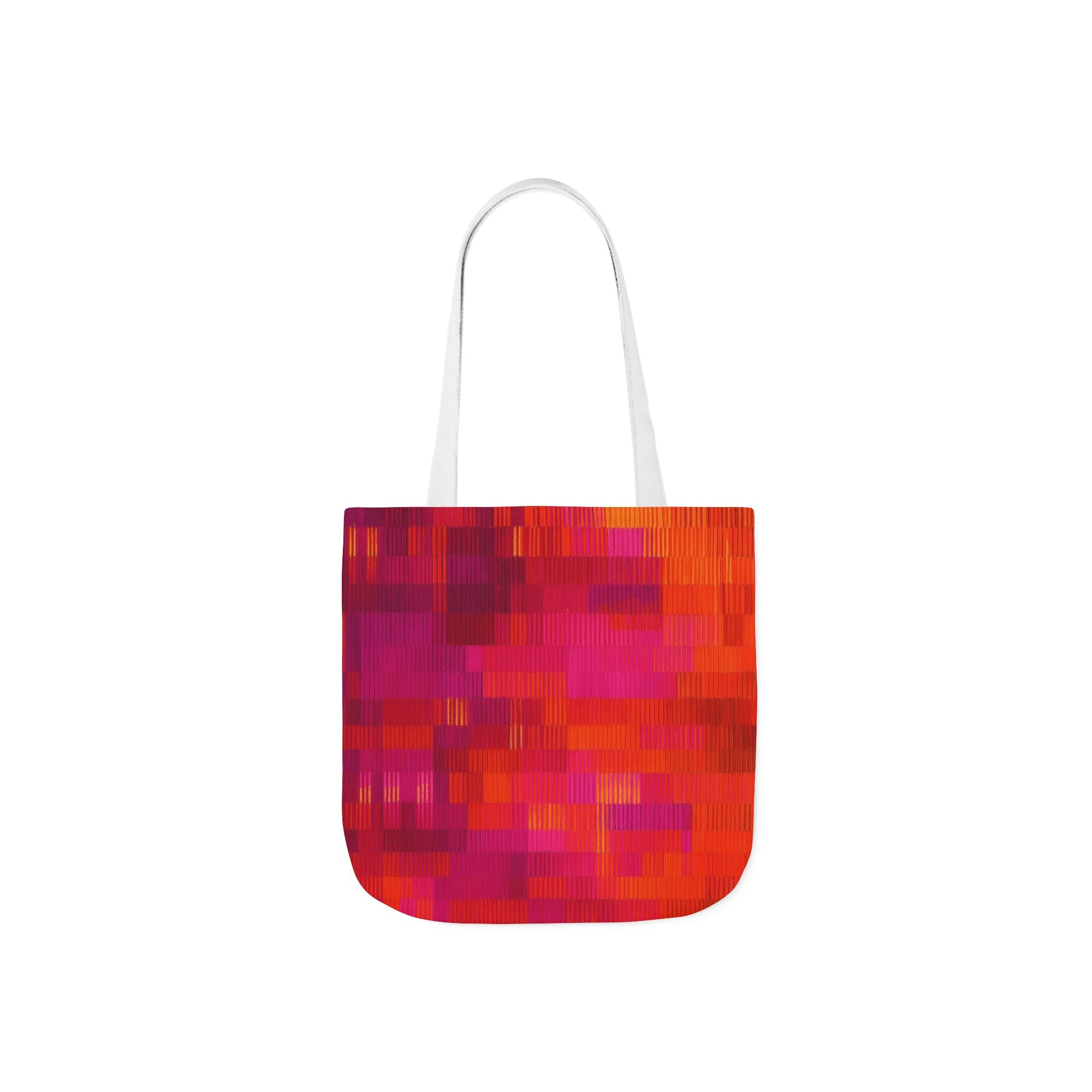 Vibrant Canvas Tote Bag with Multi-Color Straps – Chic, Eco-Friendly, Stylish Shopping Companion, Perfect for Beach, Travel, Gifts