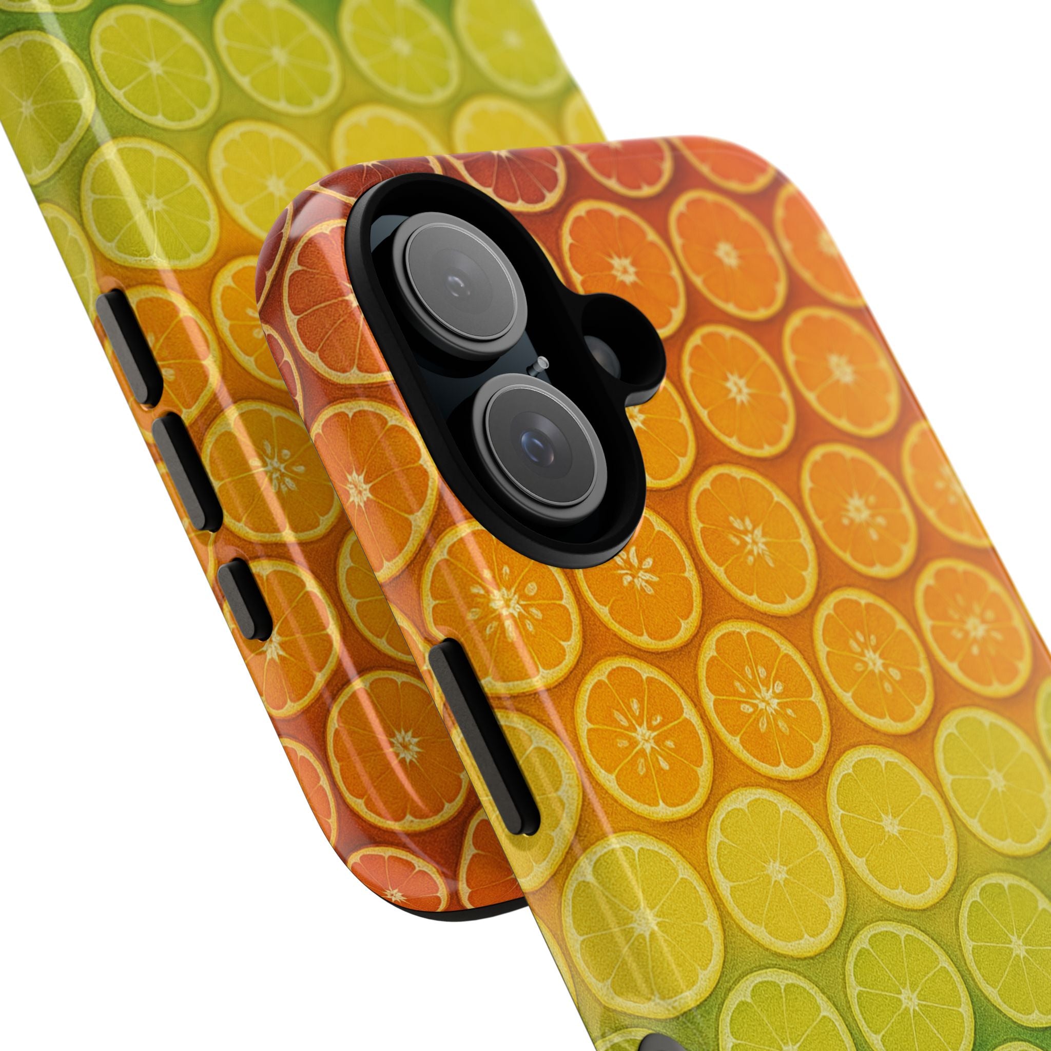 Citrus Pattern Tough Case for iPhone - Summer Vibe Protection