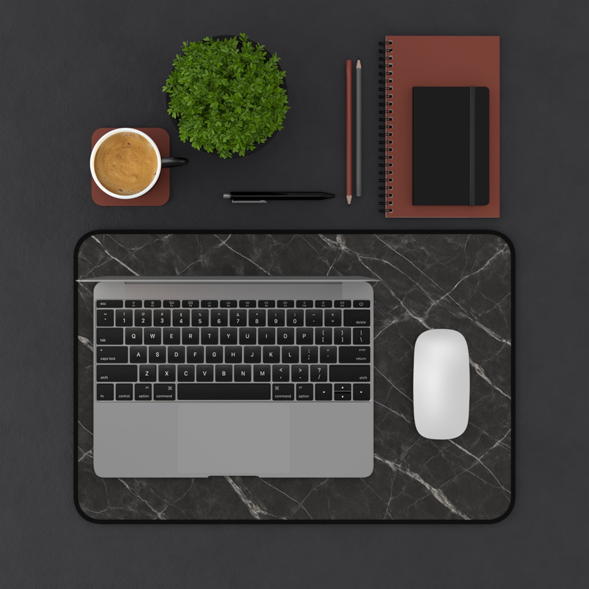 Elegant Marble Desk Mat | Stylish Office Accessory