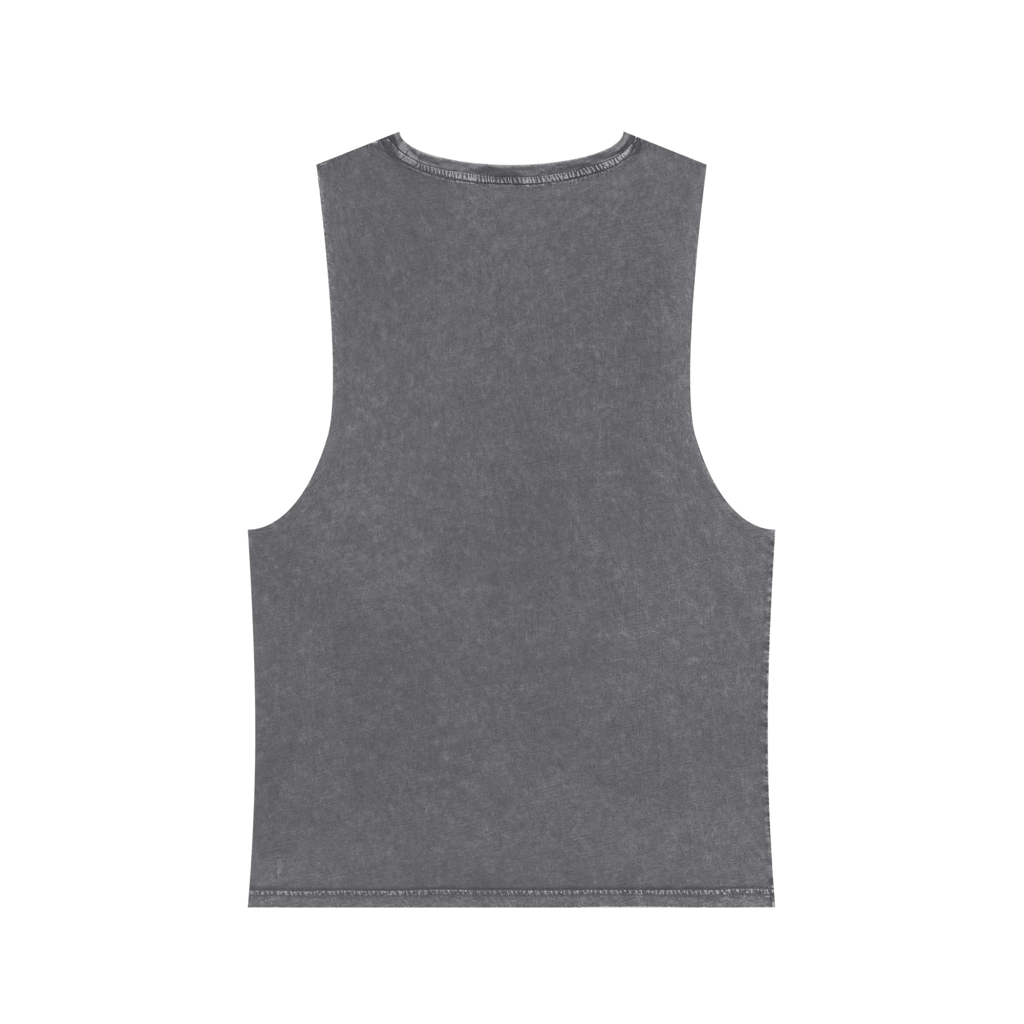 Vibrant Geometry Stonewash Tank Top, Summer Fitness Shirt, Unisex Workout Apparel, Beachwear, Ideal Gift for Art Lovers