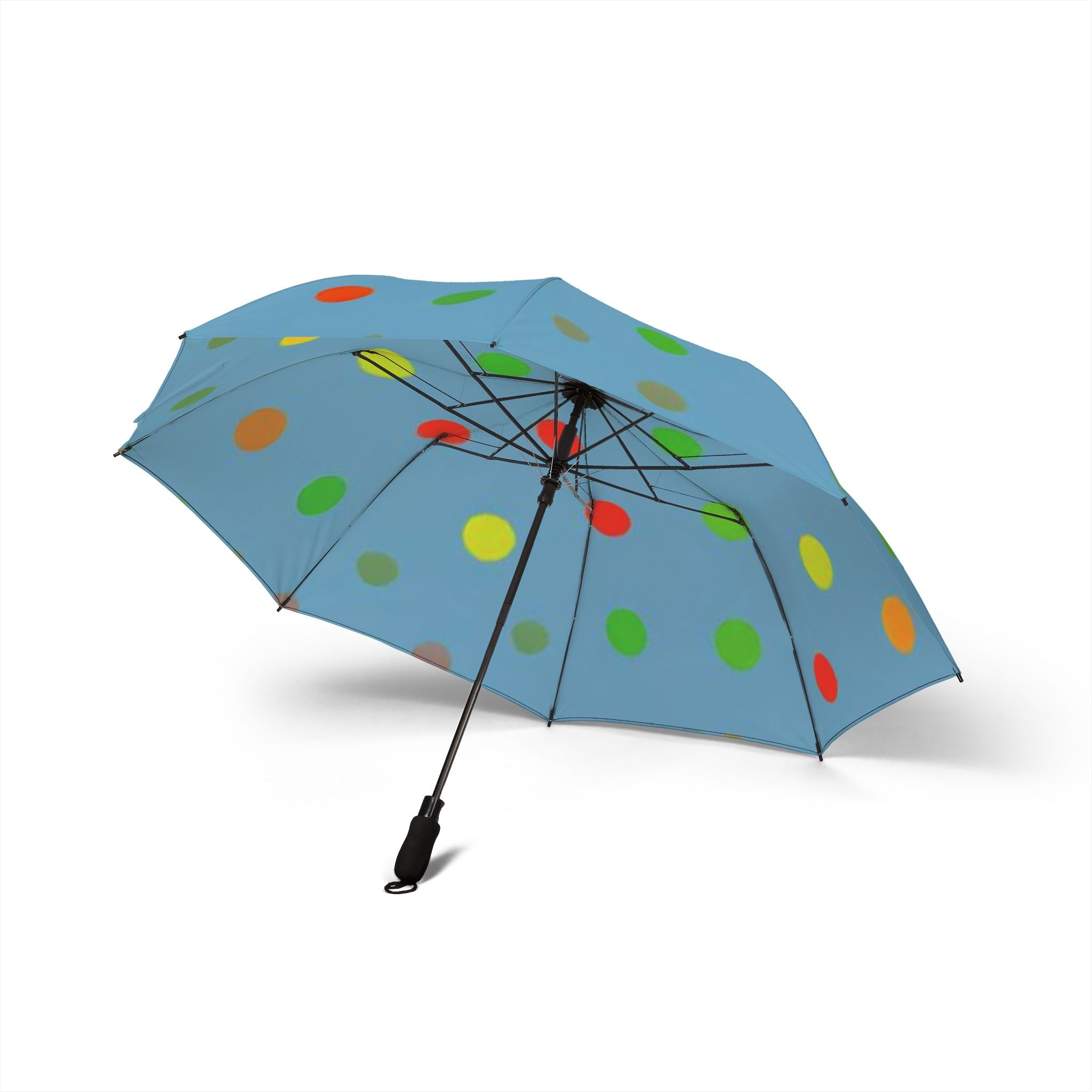 Colorful Polka Dot Foldable Umbrella - Stylish & Compact Rain Gear
