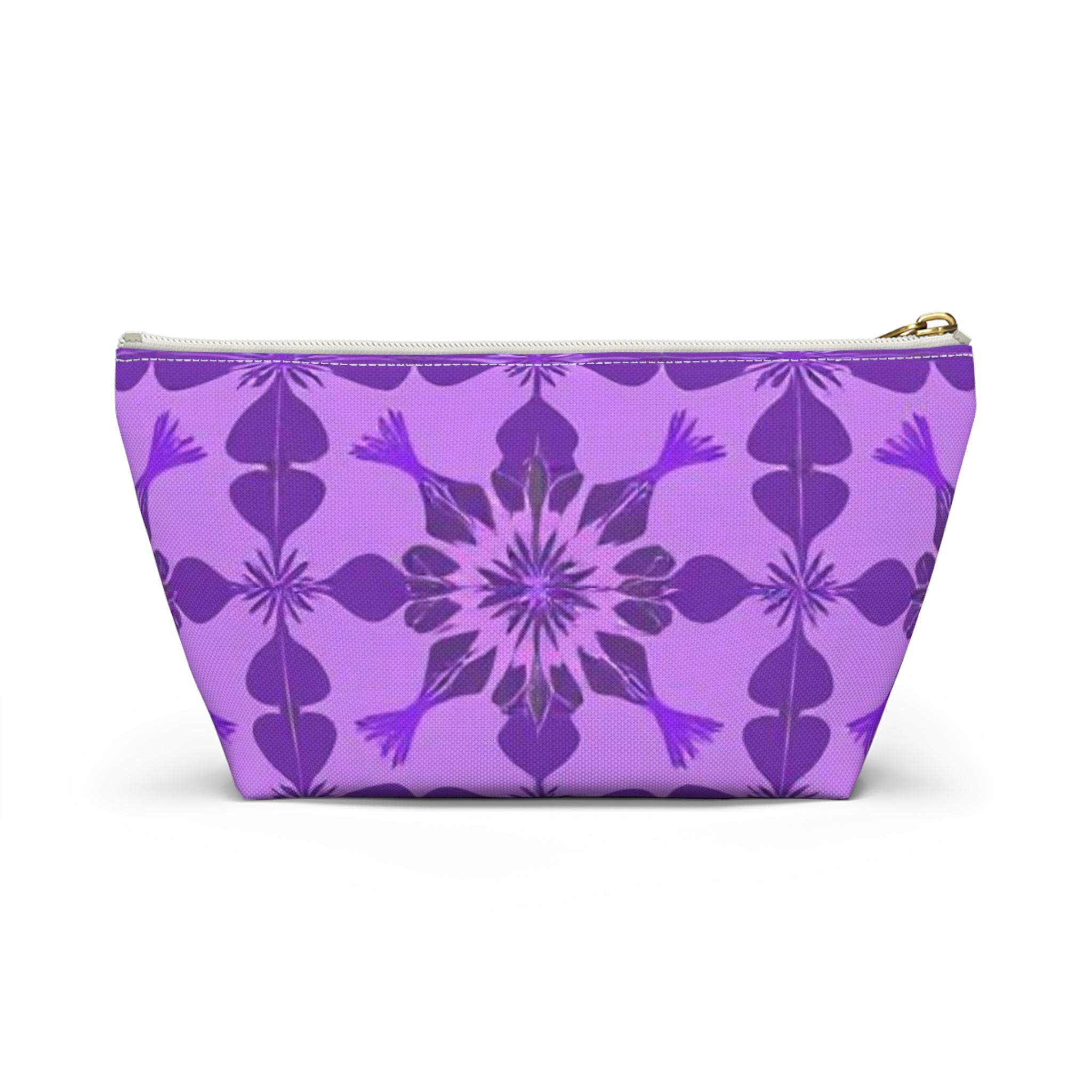 Floral Purple Accessory Pouch – Perfect for Travel and Everyday Organizing