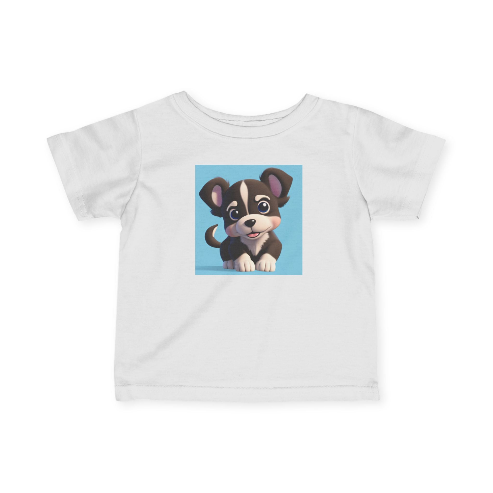 Cute Puppy Infant Tee - Adorable Graphic T-Shirt for Baby Dog Lovers