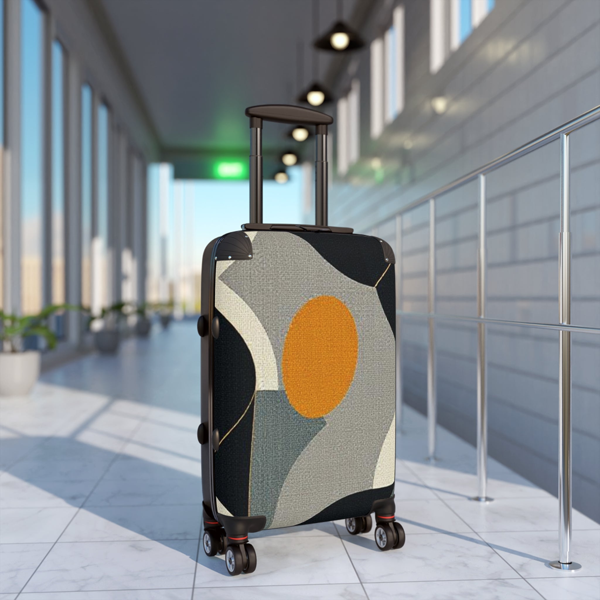 Stylish Abstract Pattern Suitcase - Trendy Luggage for Travelers