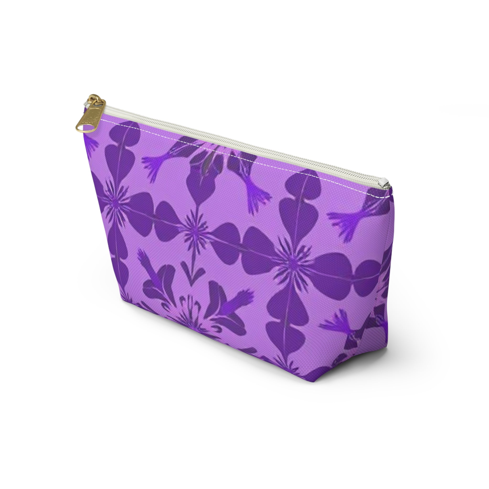 Floral Purple Accessory Pouch – Perfect for Travel and Everyday Organizing