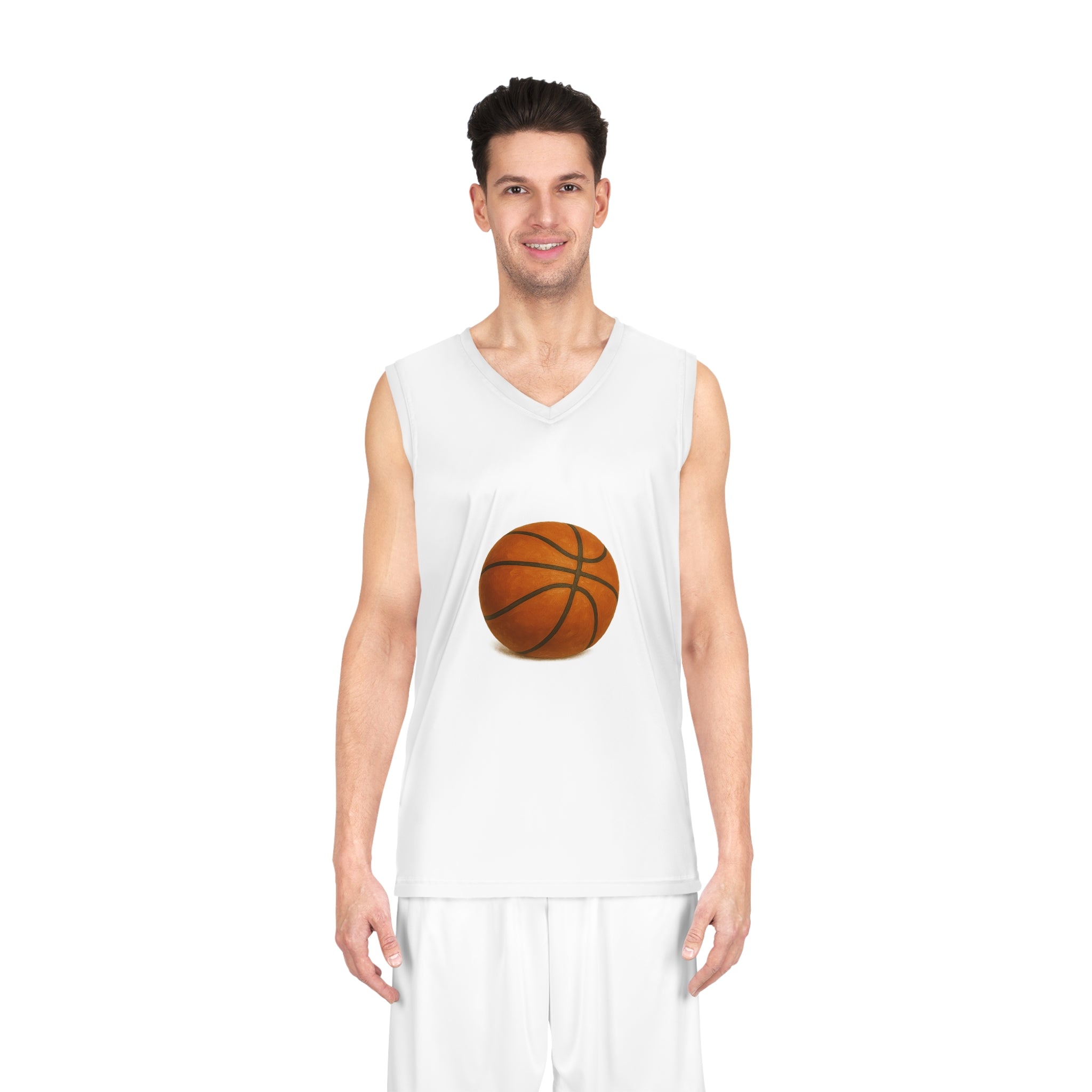Basketball Jersey with Realistic Ball Design - Perfect for Sports Fans and Players