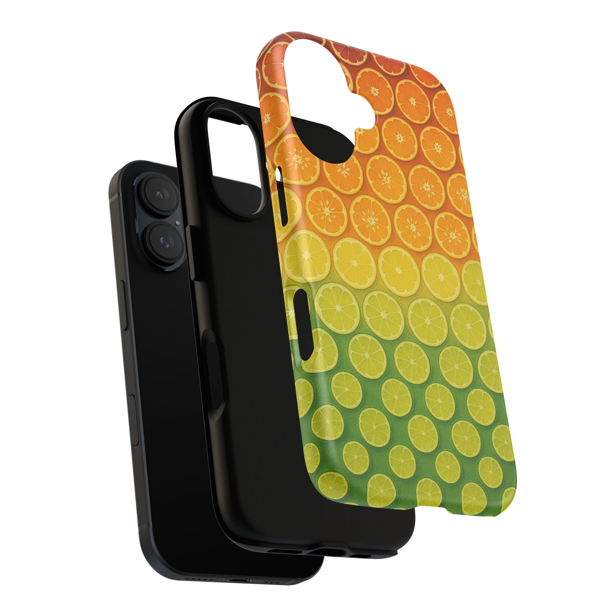 Citrus Pattern Tough Case for iPhone - Summer Vibe Protection