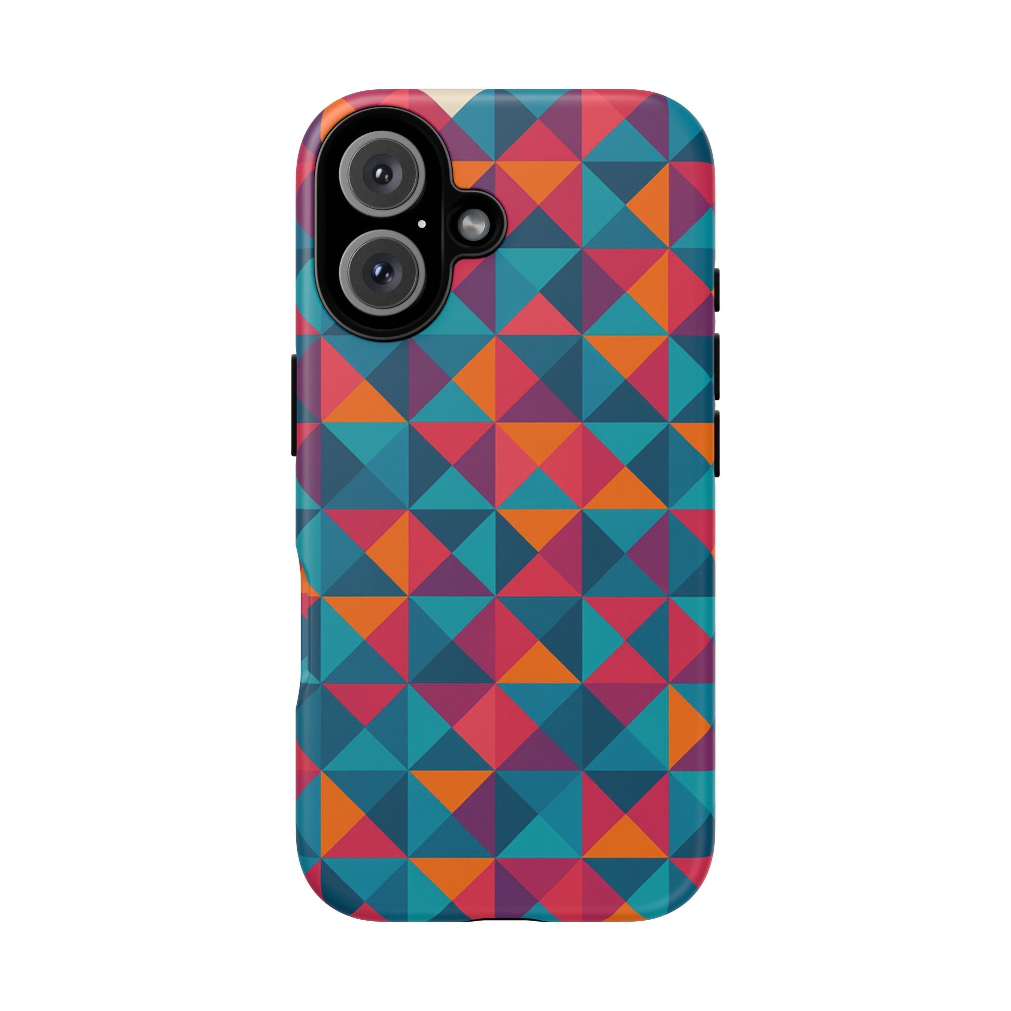 Geometric Patterned Phone Case - Colorful Tough Cases for Creative Individuals