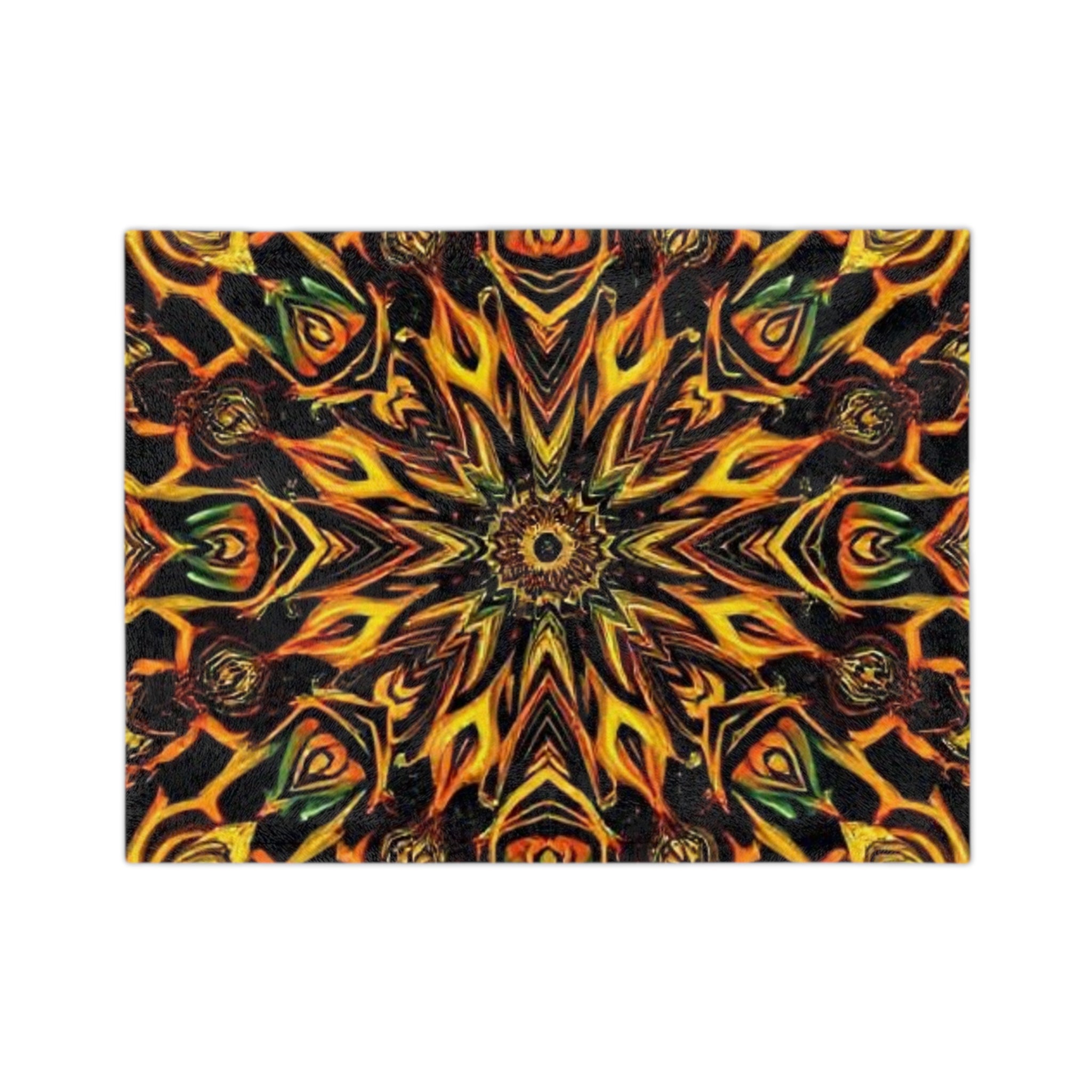 Kaleidoscope Velvet Blanket - Cozy Microfiber Throw for Home Decor